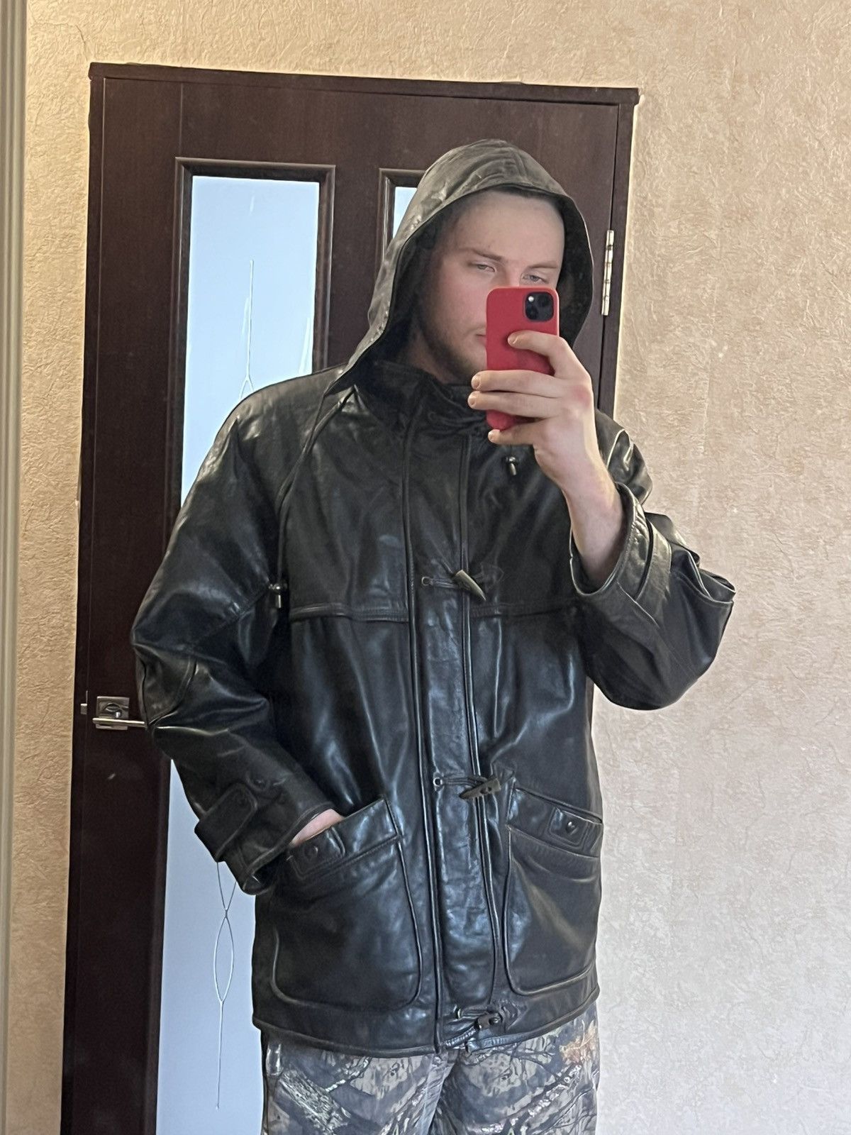 Vintage Vintage Avantgarde Leather Jacket 80s rare retro Size US L / EU 52-54 / 3 - 2 Thumbnail