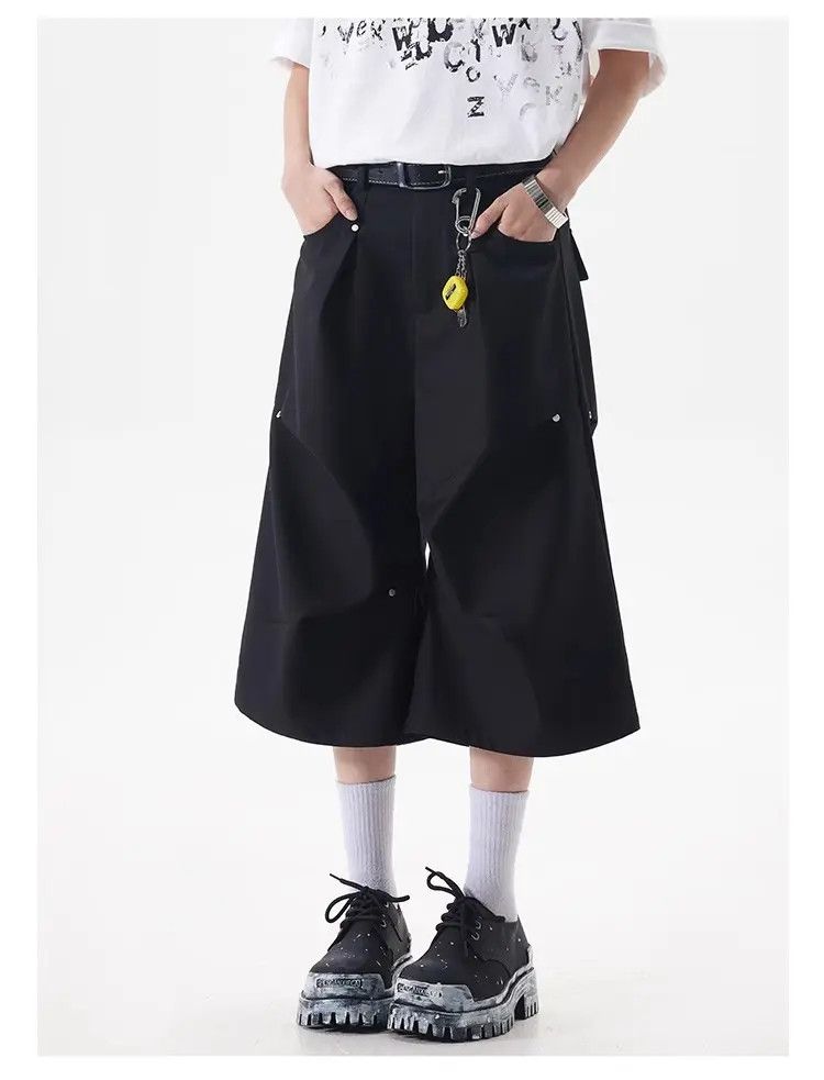 Japanese Brand × Vintage Retro wide leg pleated casual shorts Size US 30 / EU 46 - 2 Thumbnail