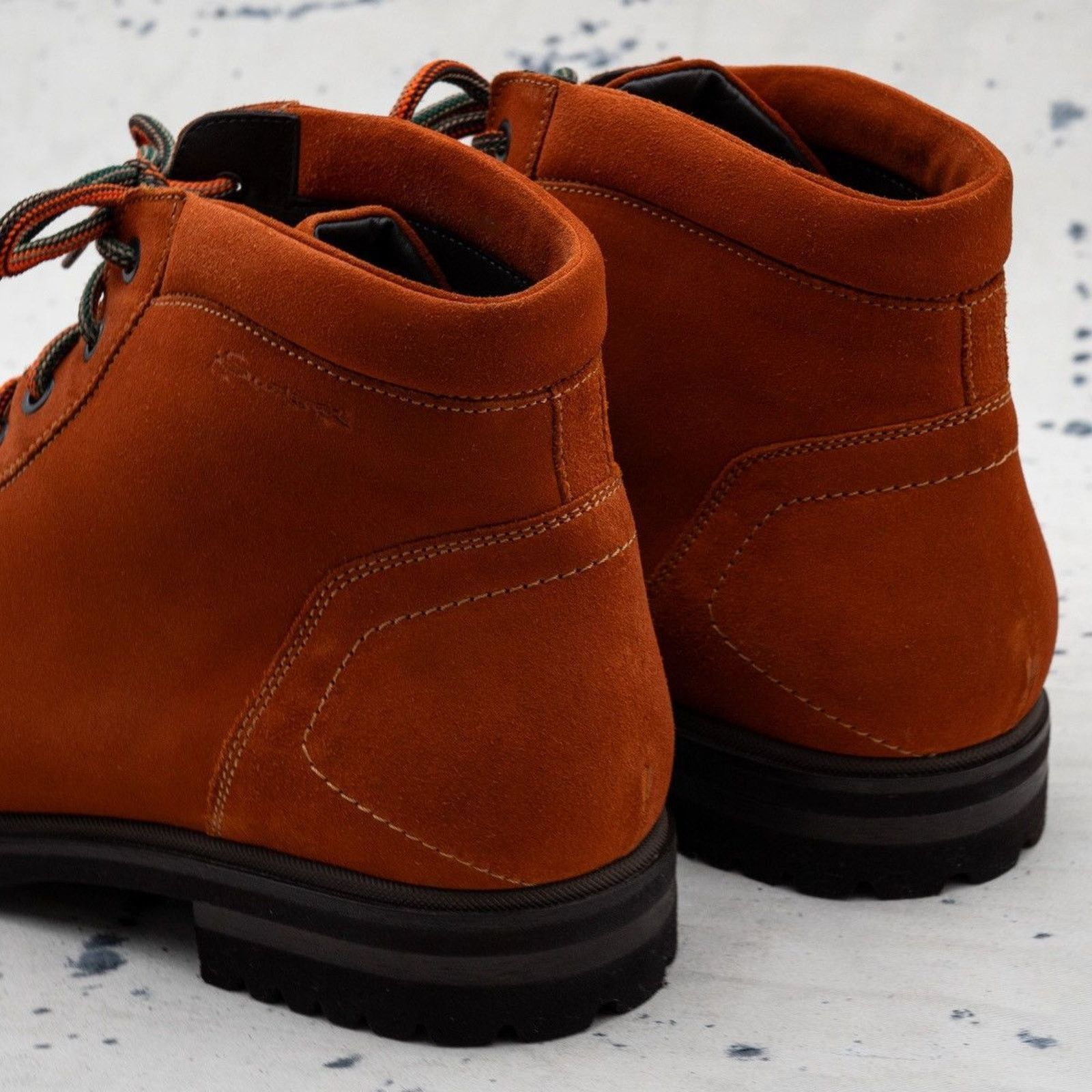 Santoni Santoni mens orange logo suede leather combat boots Size US 9 / EU 42 - 9 Thumbnail
