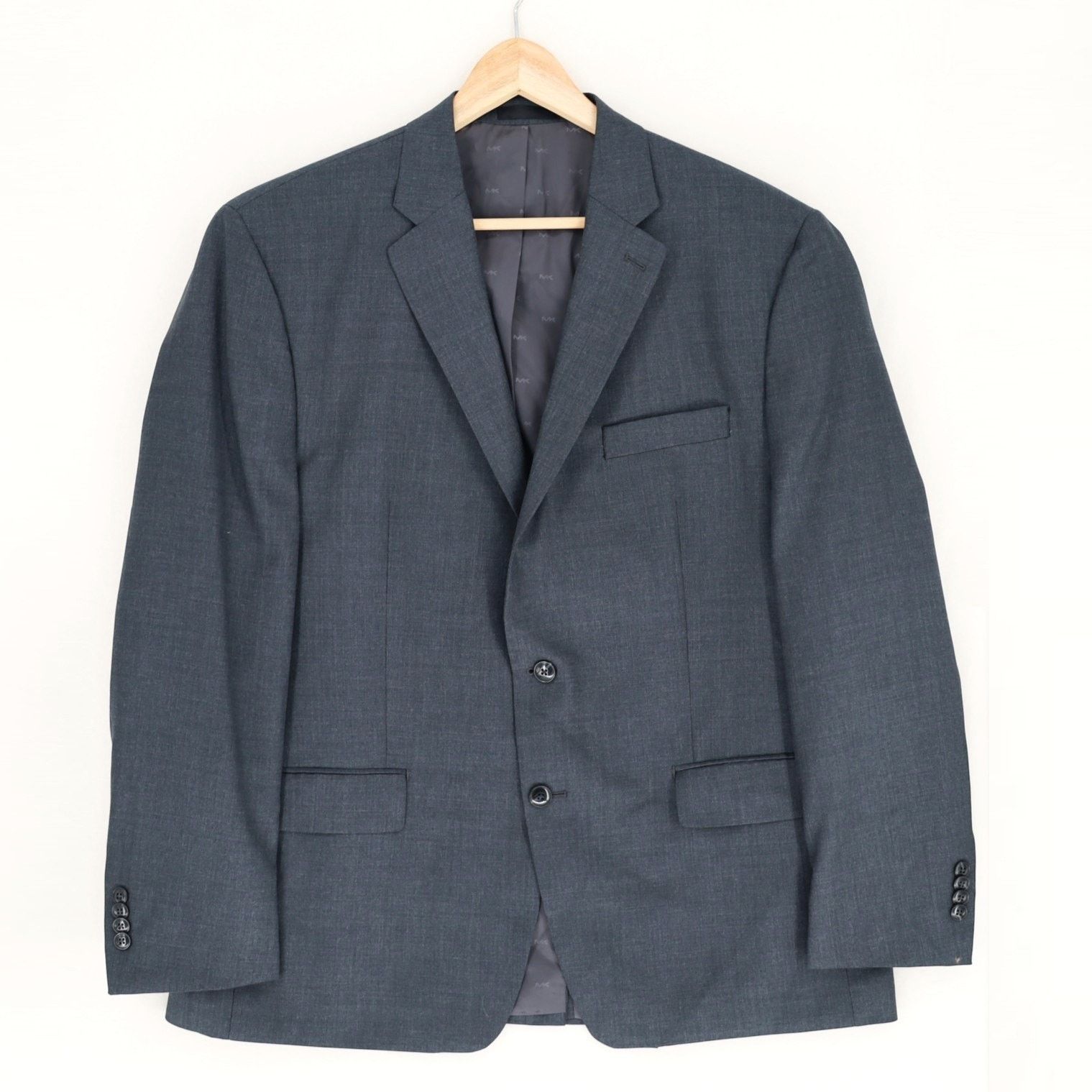 Michael Kors Michael Kors Men's Grey Wool Kaplan Suit Blazer Size 46R Size 46R - 5 Thumbnail