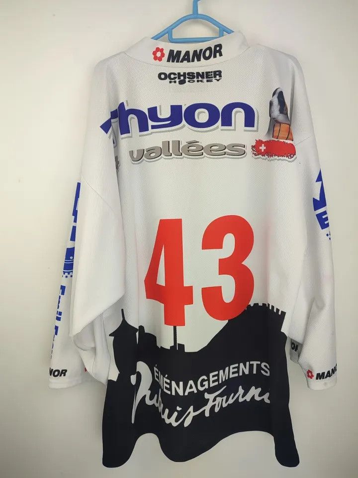 NHL HC SION ICE HOCKEY SHIRT JERSEY OCHSNER #43 sz XL MEN Size US XL / EU 56 / 4 - 12 Thumbnail