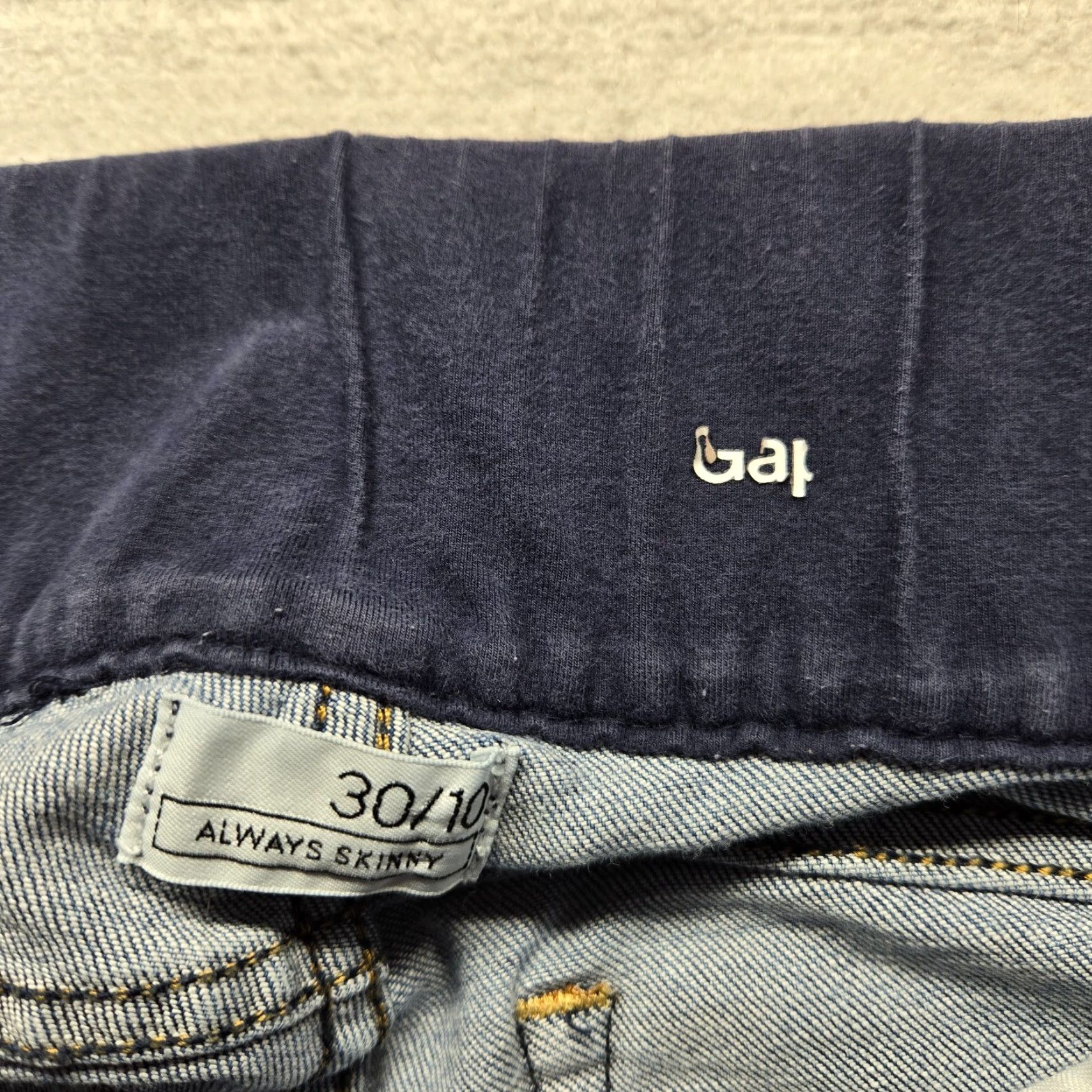 Gap Gap Jeans Denim Skinny Women Size 10 26in Inseam Blue Dark Wash Stretch 5-Pocket Size 32" / US 10 / IT 46 - 3 Thumbnail