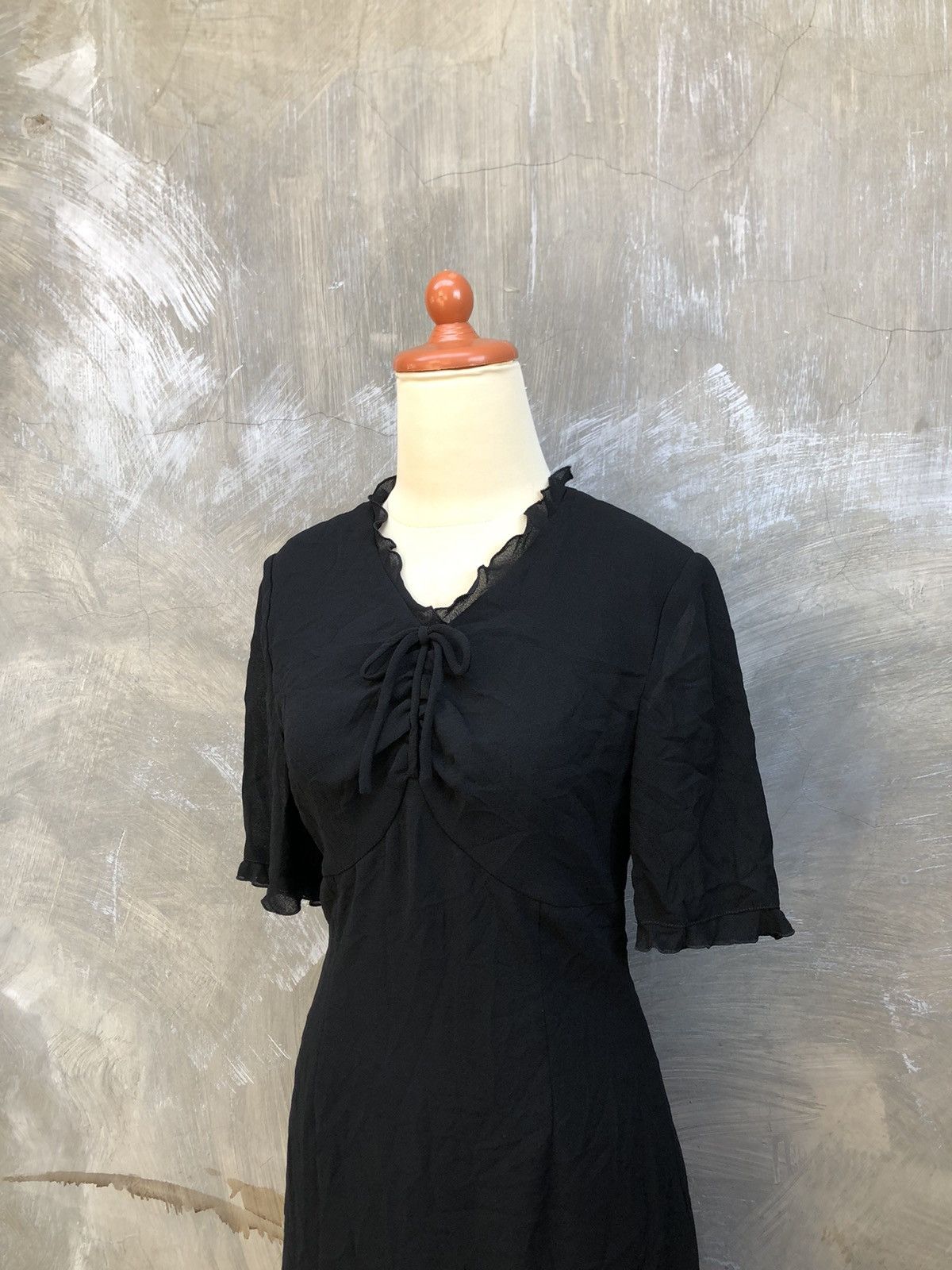 Chloe Chloe Formal Black Midi Dress Size XS / US 0-2 / IT 36-38 - 2 Thumbnail