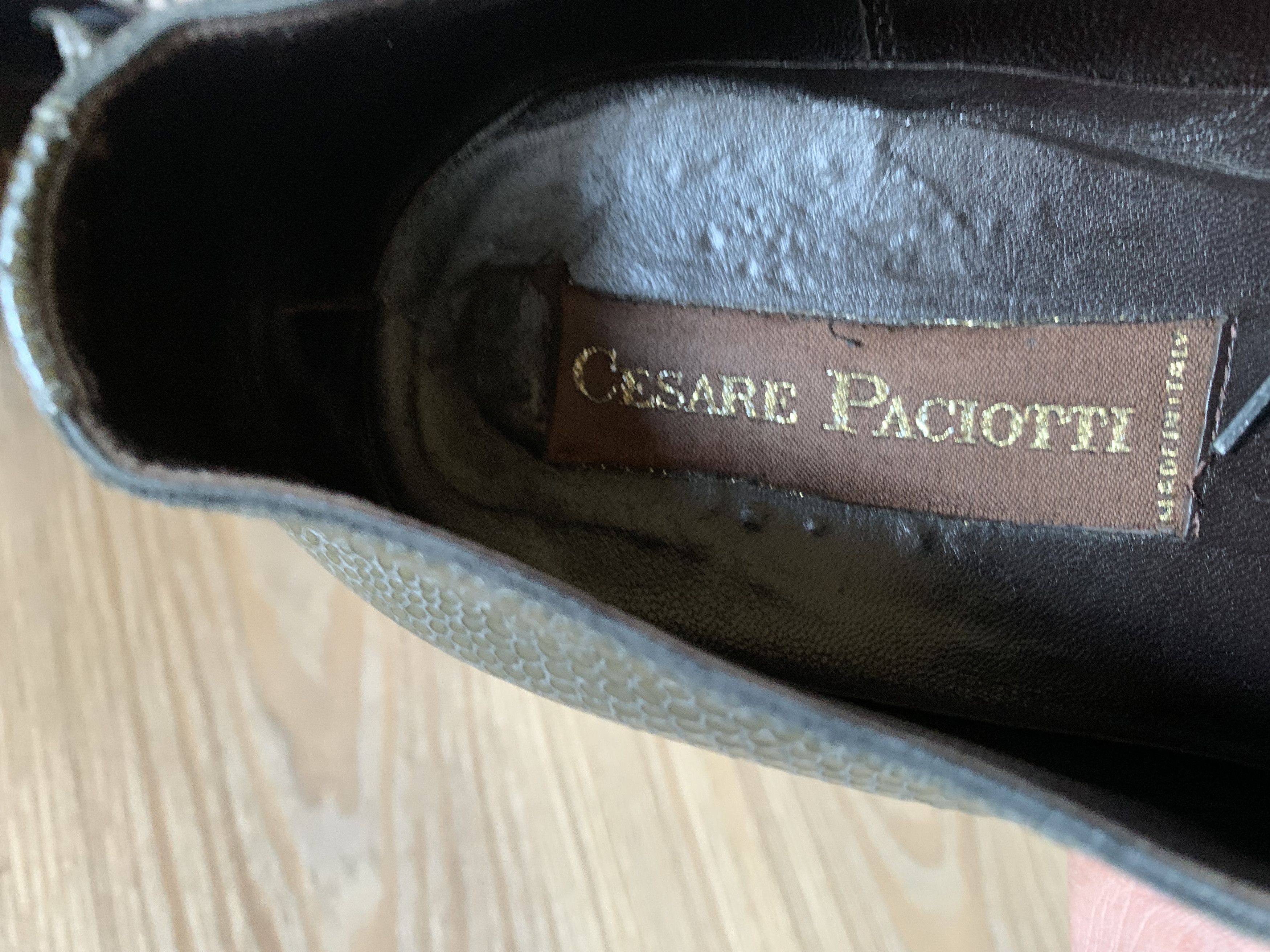 Paciotti × Vintage Cesare Paciotti Reptile Leather Brogs Shoes Size US 8 / EU 41 - 9 Thumbnail