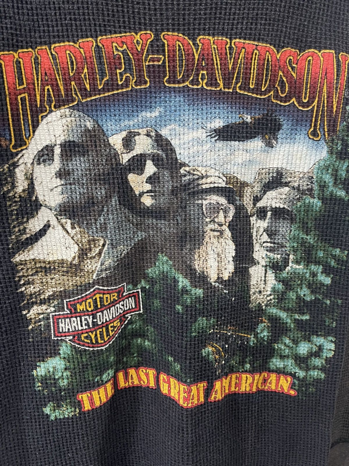 Harley Davidson Vintage Harley Davidson Longsleeve Distressed Knit Size US S / EU 44-46 / 1 - 5 Thumbnail