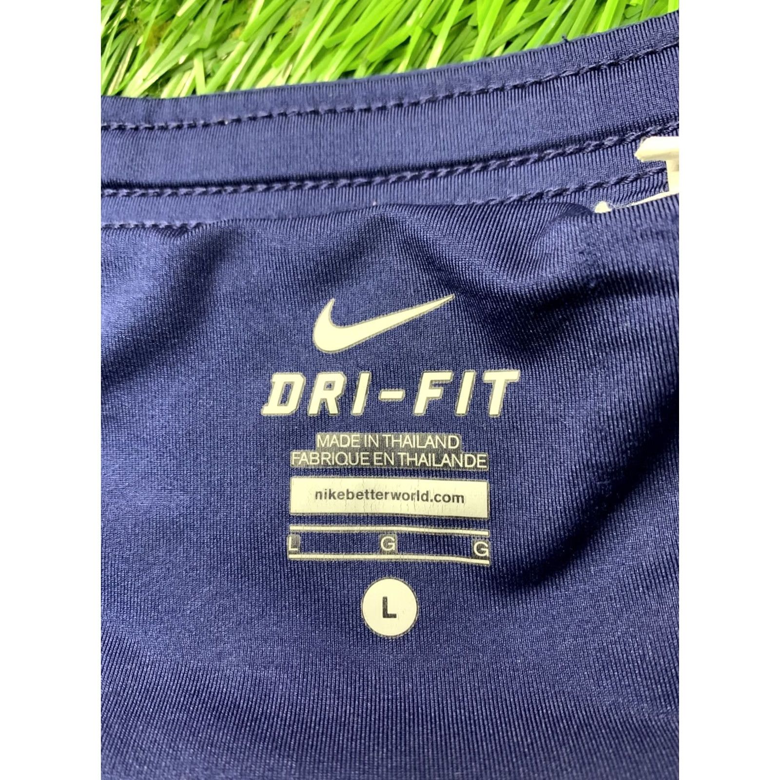 Nike Nike Dri-FIT Original 2011 Men Running Shorts SIZE L Navy Blue and White Training Shorts Athletic Nike Dri-FIT 2011 Men Running Training Shorts Mens L Size US 33 - 4 Thumbnail