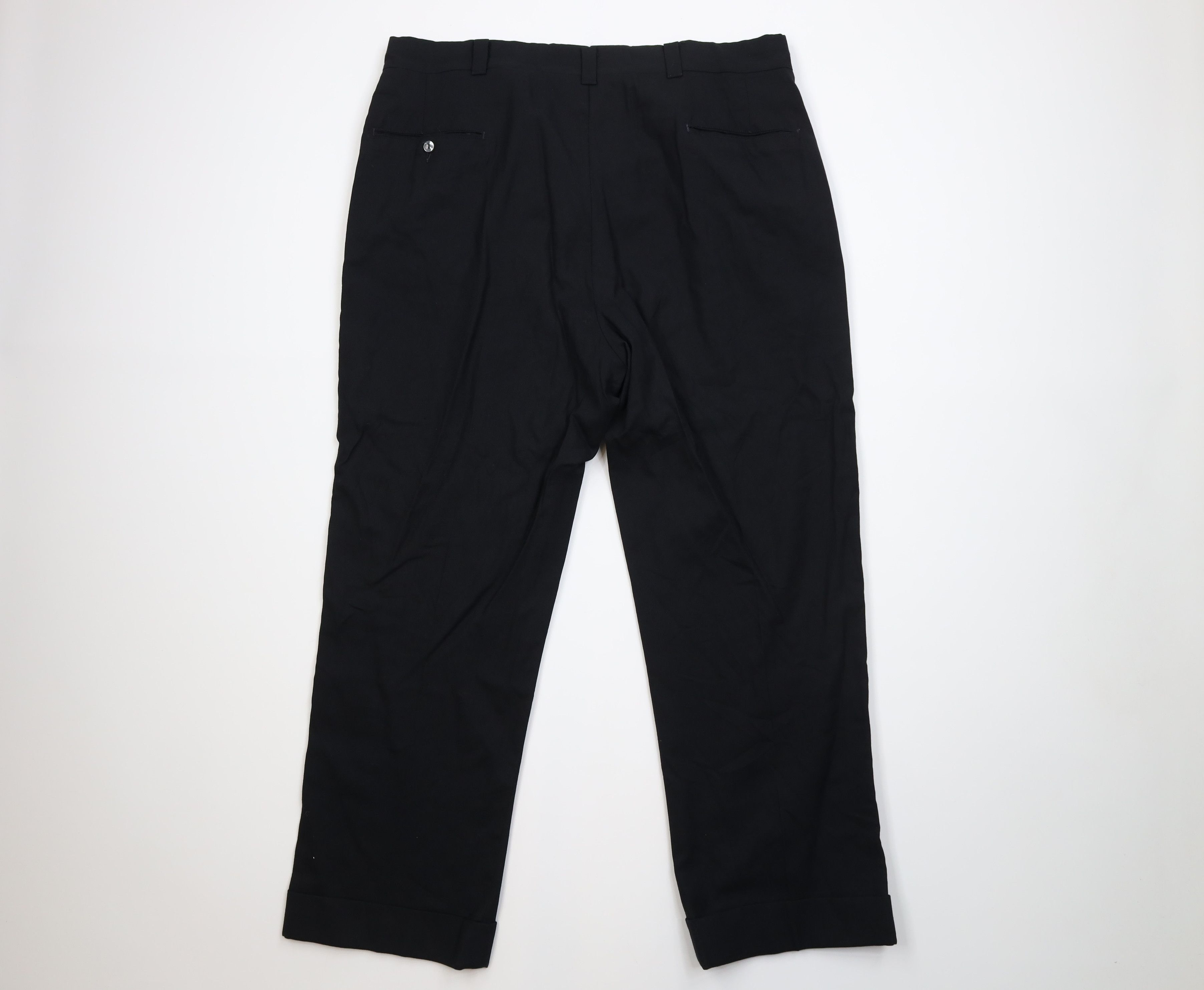 Vintage Vintage 50s Rockabilly Rayon Gabardine Wide Leg Pants USA Size US 38 / EU 54 - 10 Thumbnail