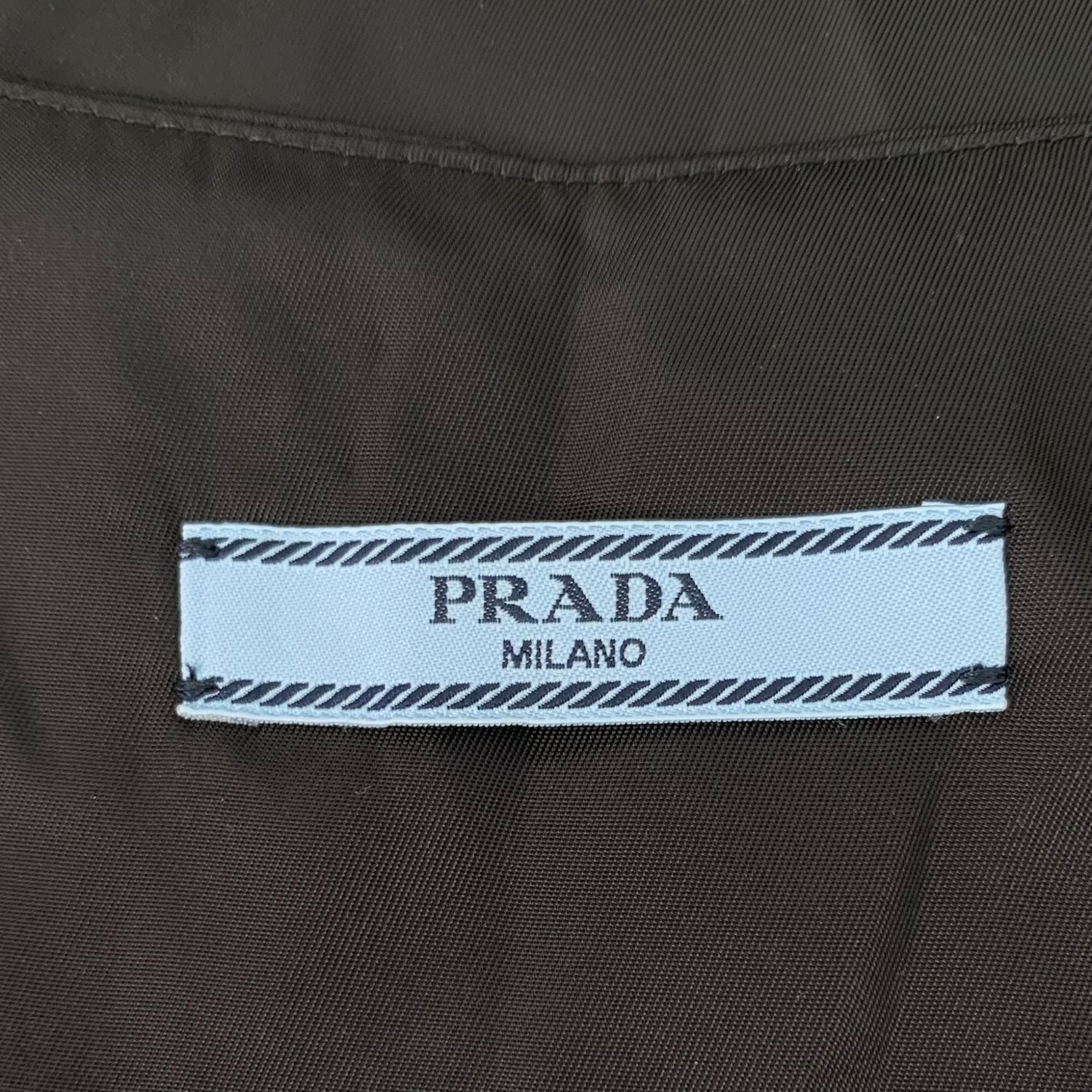 Prada Prada Black Triangle Logo Sleeveless Crew Neck Dress (Size X Size XS / US 0-2 / IT 36-38 - 6 Thumbnail