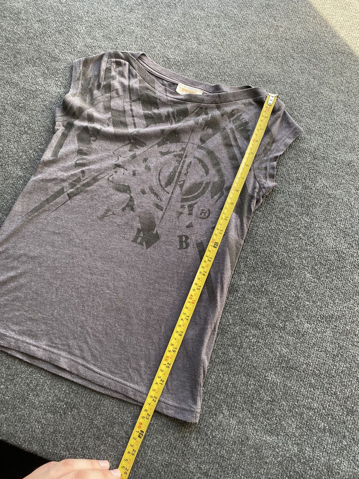 Diesel 🔥Opium Punk Gothic Diesel Gray faded women alt emo top s Size S / US 4 / IT 40 - 5 Thumbnail