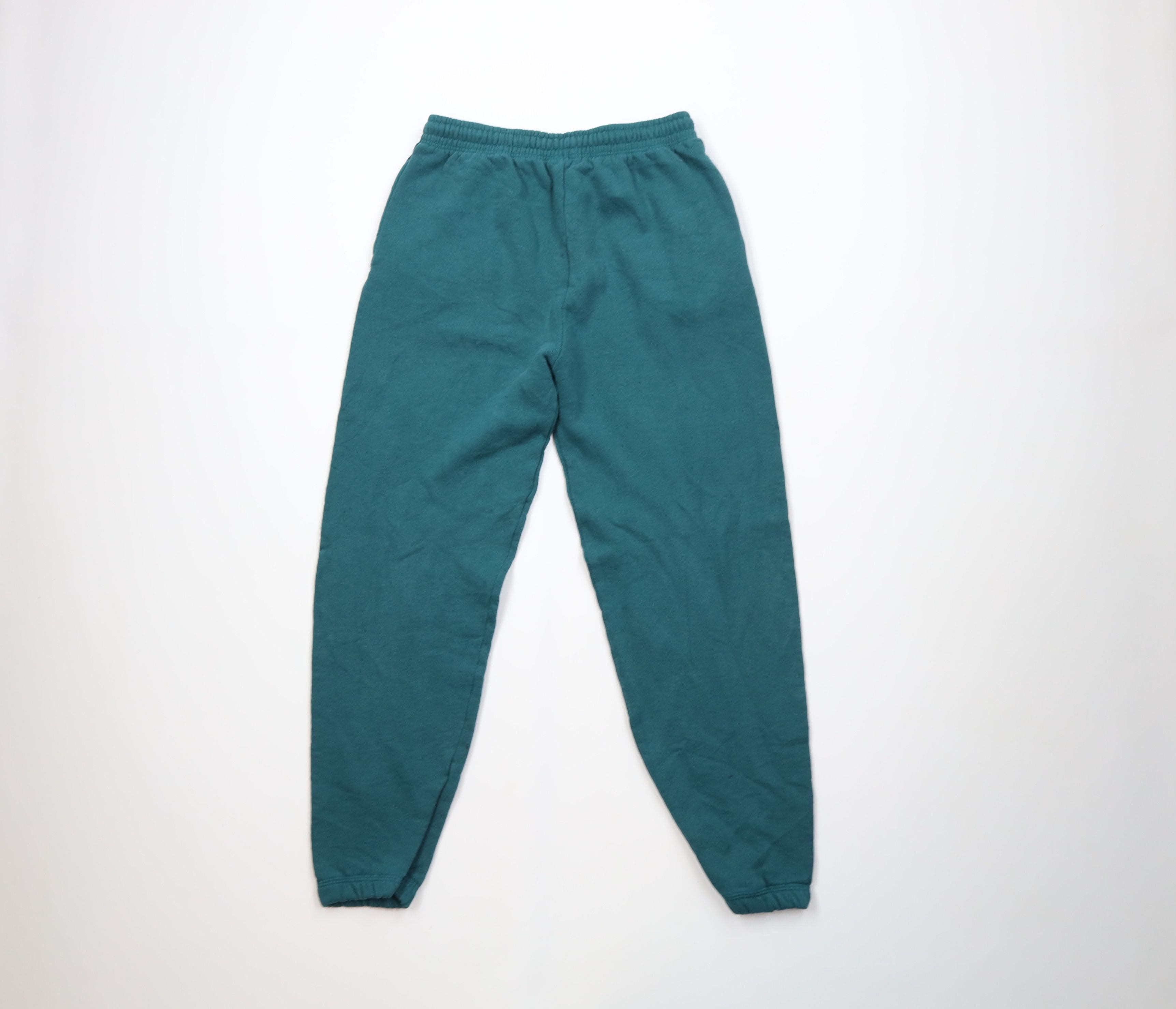 Vintage Vintage 90s Streetwear Blank Sweatpants Joggers Green USA Size US 34 / EU 50 - 10 Thumbnail
