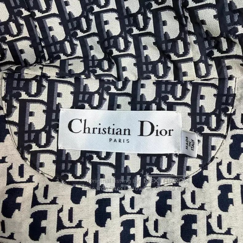 Dior Dior Dark blue full logo hooded windbreaker Size XS / US 0-2 / IT 36-38 - 5 Thumbnail