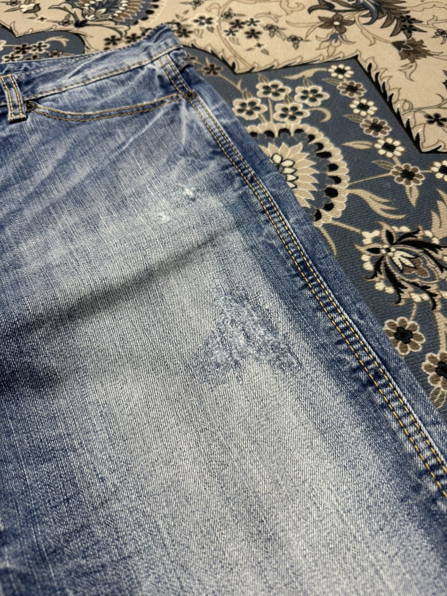 Beauty Beast × Japanese Brand Japanese Brand Co & Lu Embroider Distressed Jeans Hysteric Size US 32 / EU 48 - 7 Thumbnail