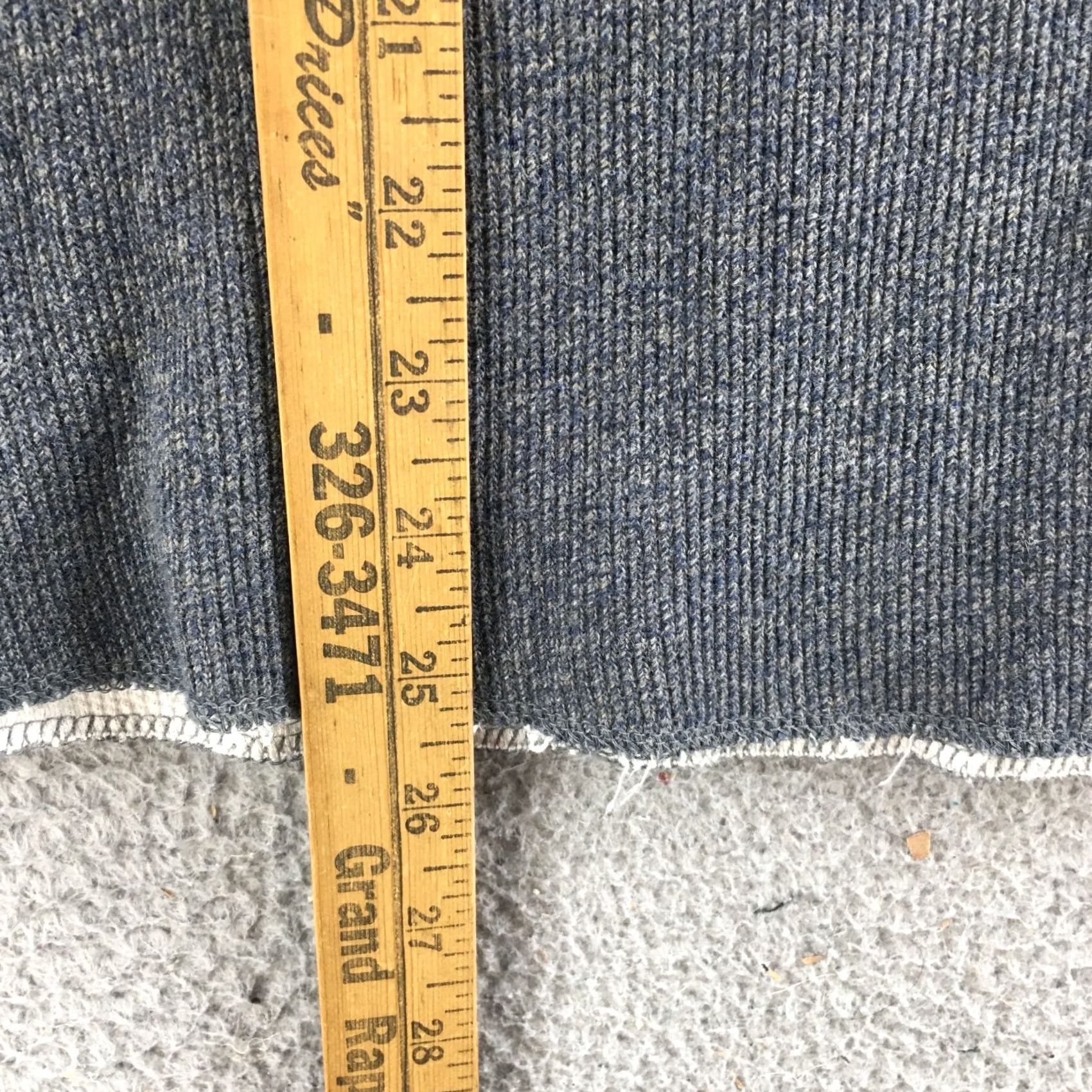 Abercrombie & Fitch Abercrombie & Fitch Polo Sweater Mens Large Grey Cotton Long Sleeve Pullover Size US L / EU 52-54 / 3 - 6 Thumbnail
