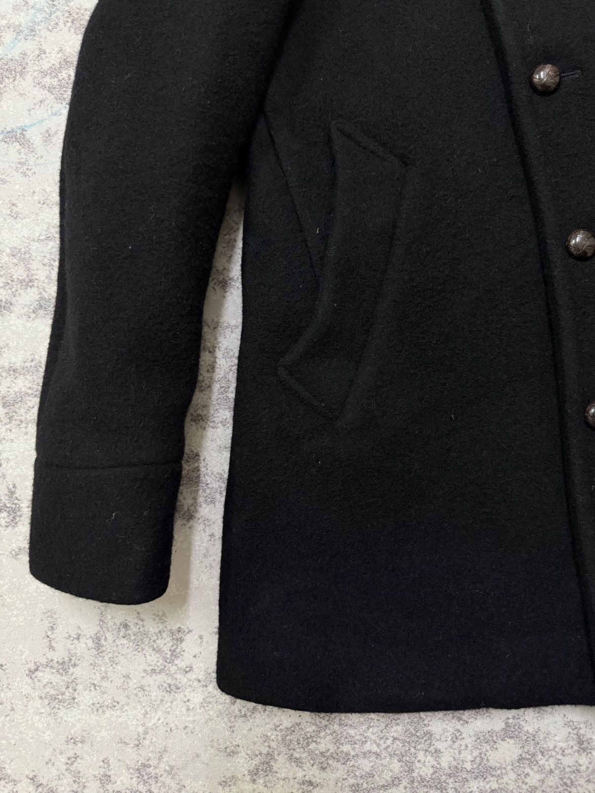 Edifice Japan EDIFICE BELTED COLAR WOOL COAT JACKET Size US S / EU 44-46 / 1 - 5 Thumbnail
