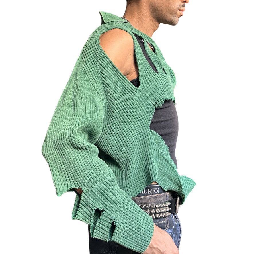 Tommy Hilfiger ASTROBOI* x Tommy Hilfiger 'Elfin' Green Ribbed Sweater - XL Size US XL / EU 56 / 4 - 5 Thumbnail