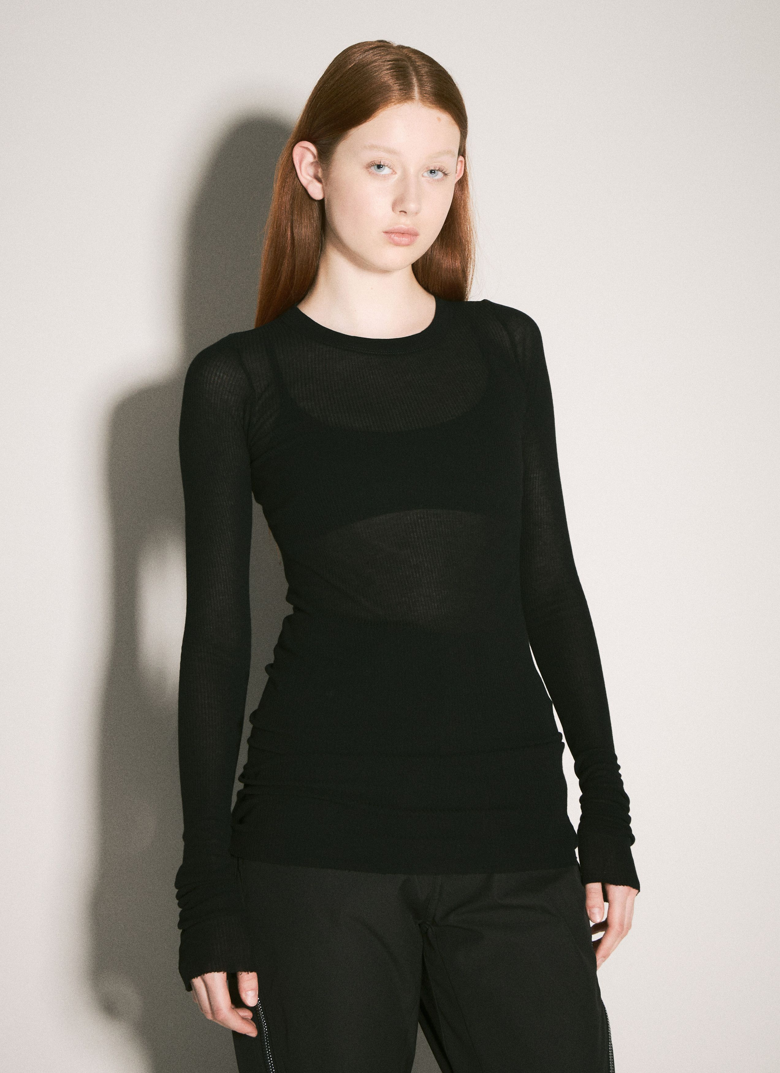 Rick Owens Rib T-Shirt Size S / US 4 / IT 40 - 1 Thumbnail