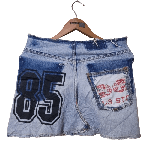 Levi's Levis Mini Skirt punk Size 32" / US 10 / IT 46 - 2 Thumbnail