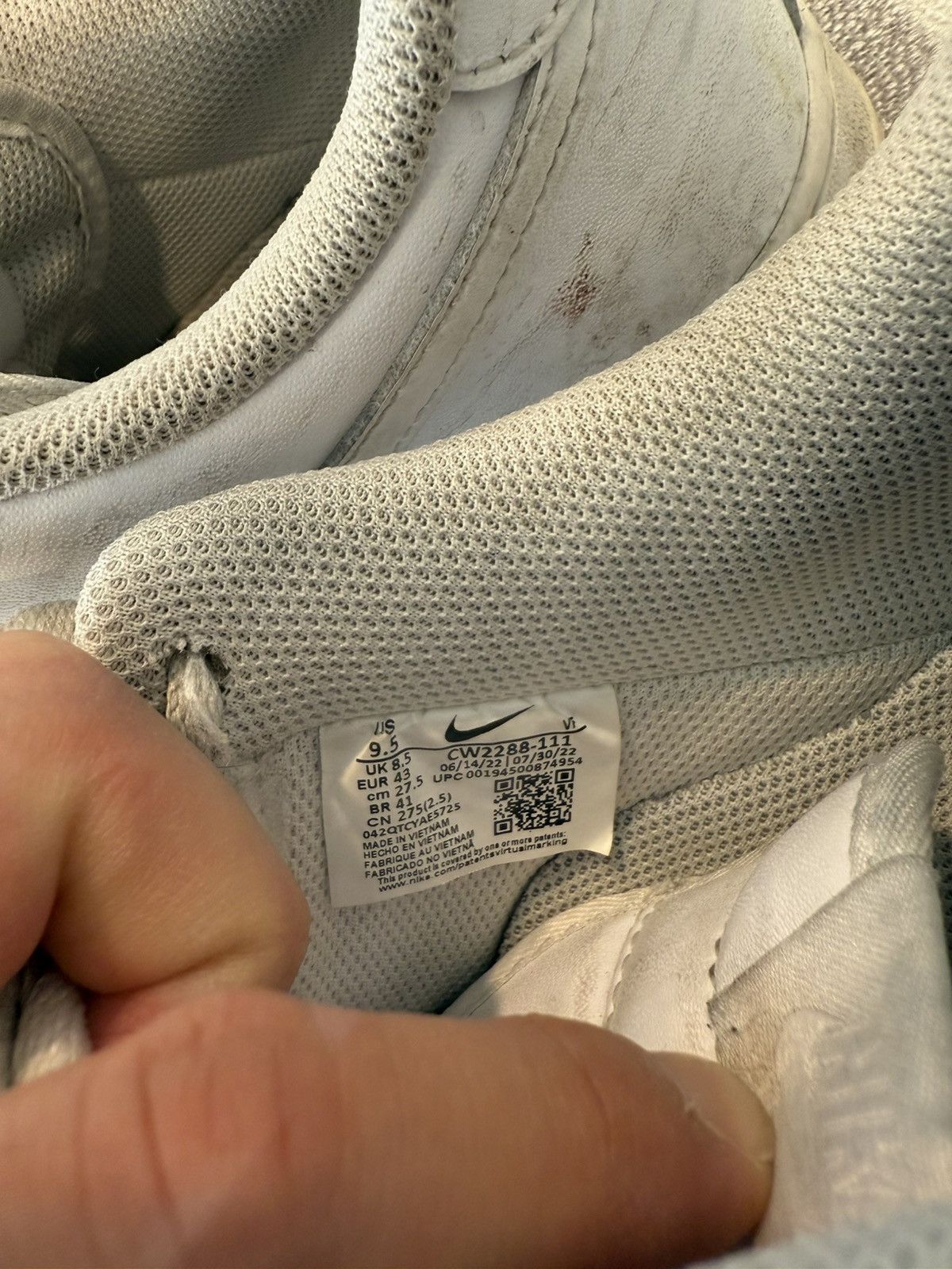 Nike Beat Air Force 1 Size US 9.5 / EU 42-43 - 6 Thumbnail