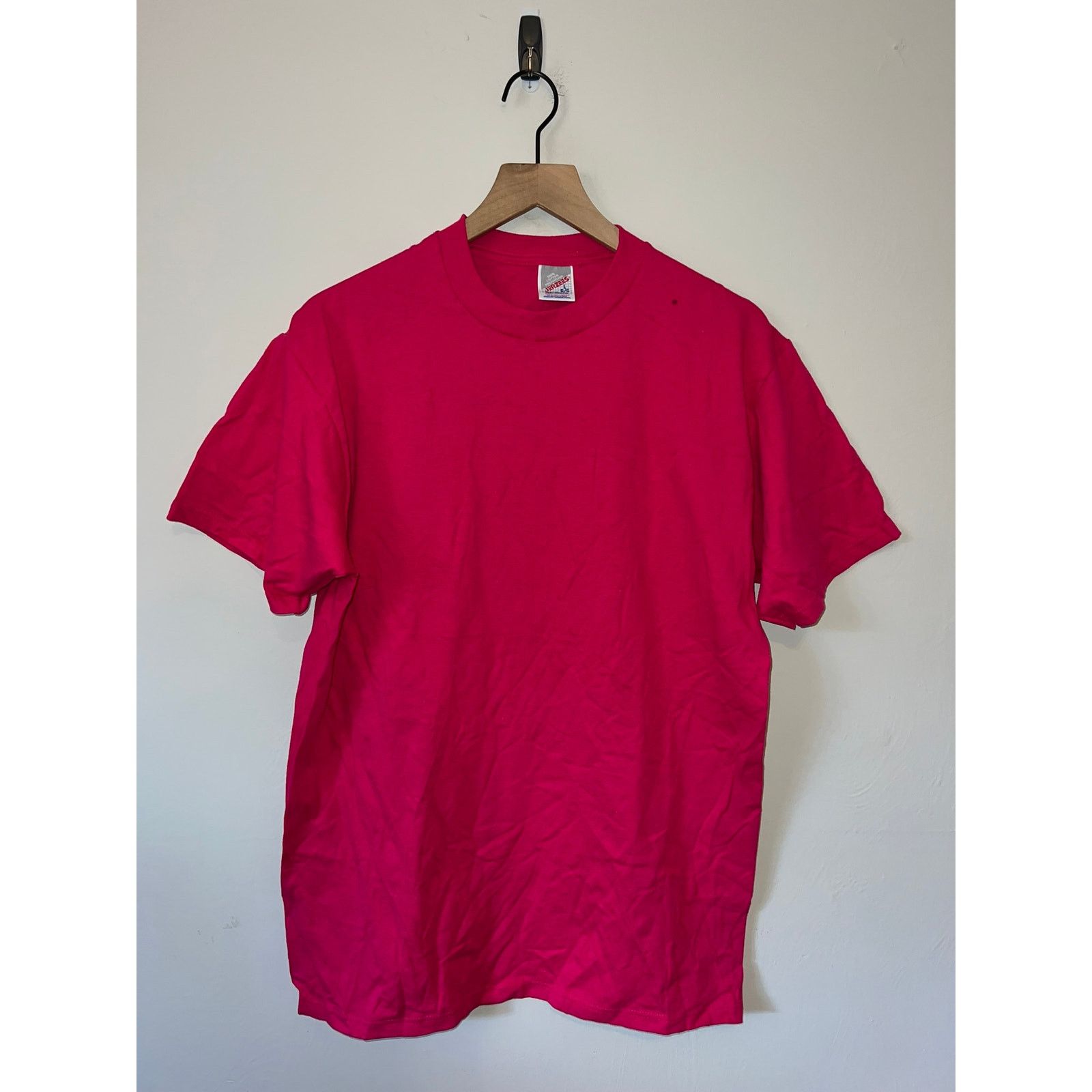 Jerzees 90s Jerzees Pink Blank Shirt Tee Short Sleeve VTG 1990s L Size US L / EU 52-54 / 3 - 1 Thumbnail