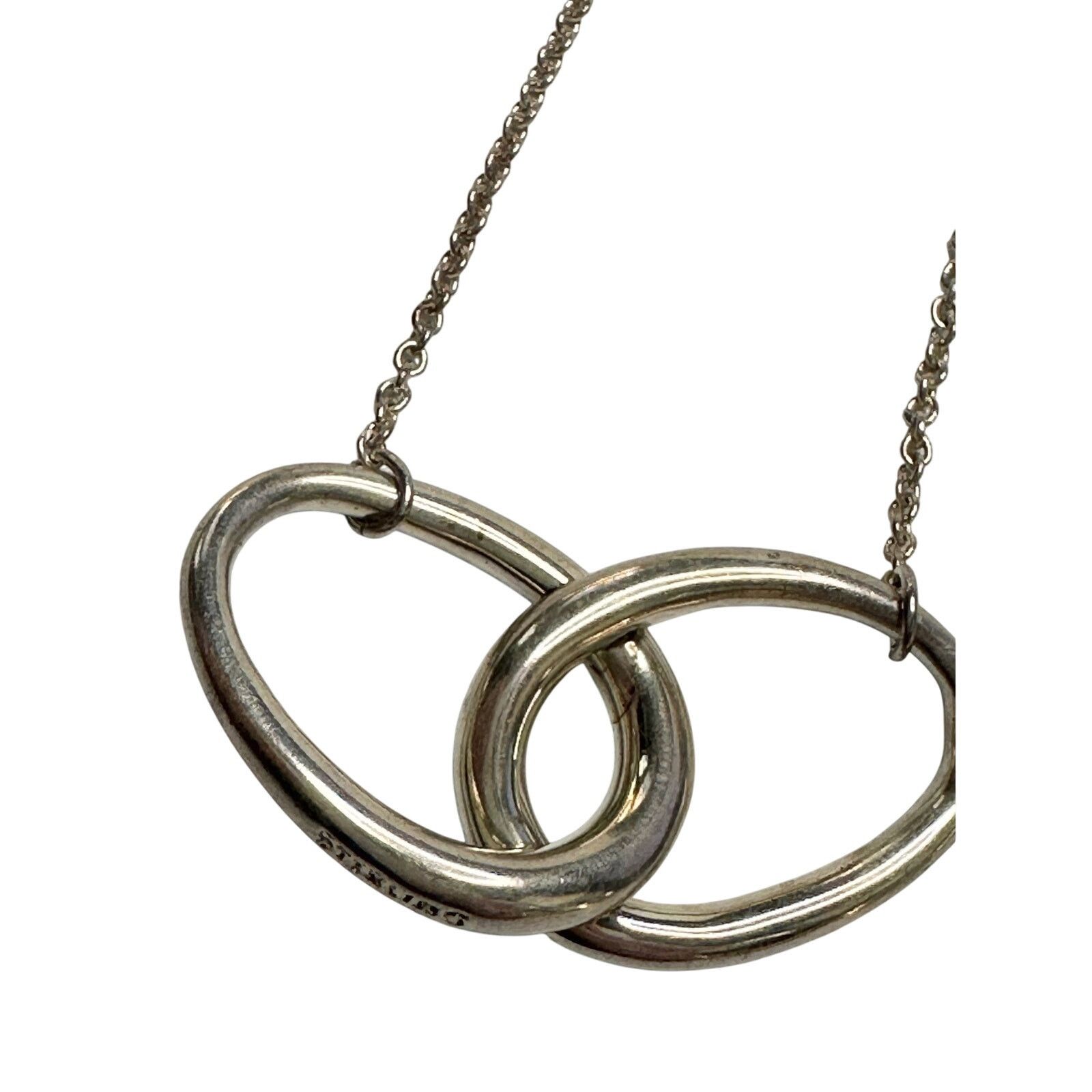 Tiffany & Co. Tiffany and Co Elsa Peretti Large Double Loop Necklace 14" Size ONE SIZE - 10 Thumbnail