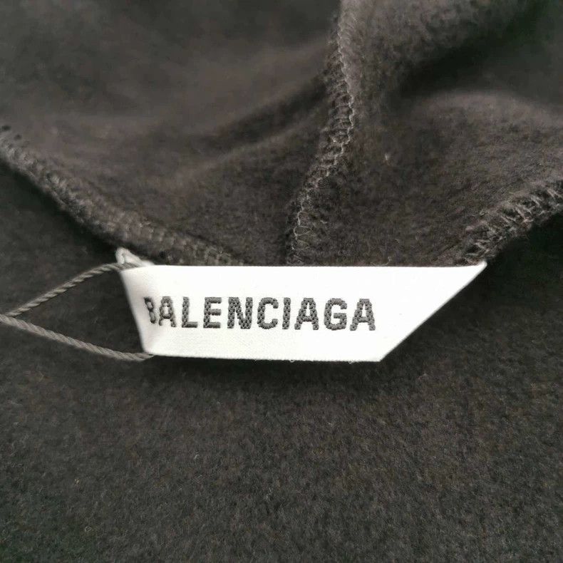 Balenciaga Balenciaga Cotton Plain Hooded Long Sleeve Sweatshirt L Si Size US L / EU 52-54 / 3 - 4 Thumbnail