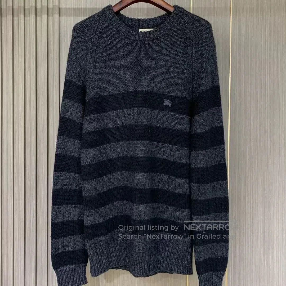 Burberry burberry striped knitted sweater in gray. Size US S / EU 44-46 / 1 - 1 Thumbnail