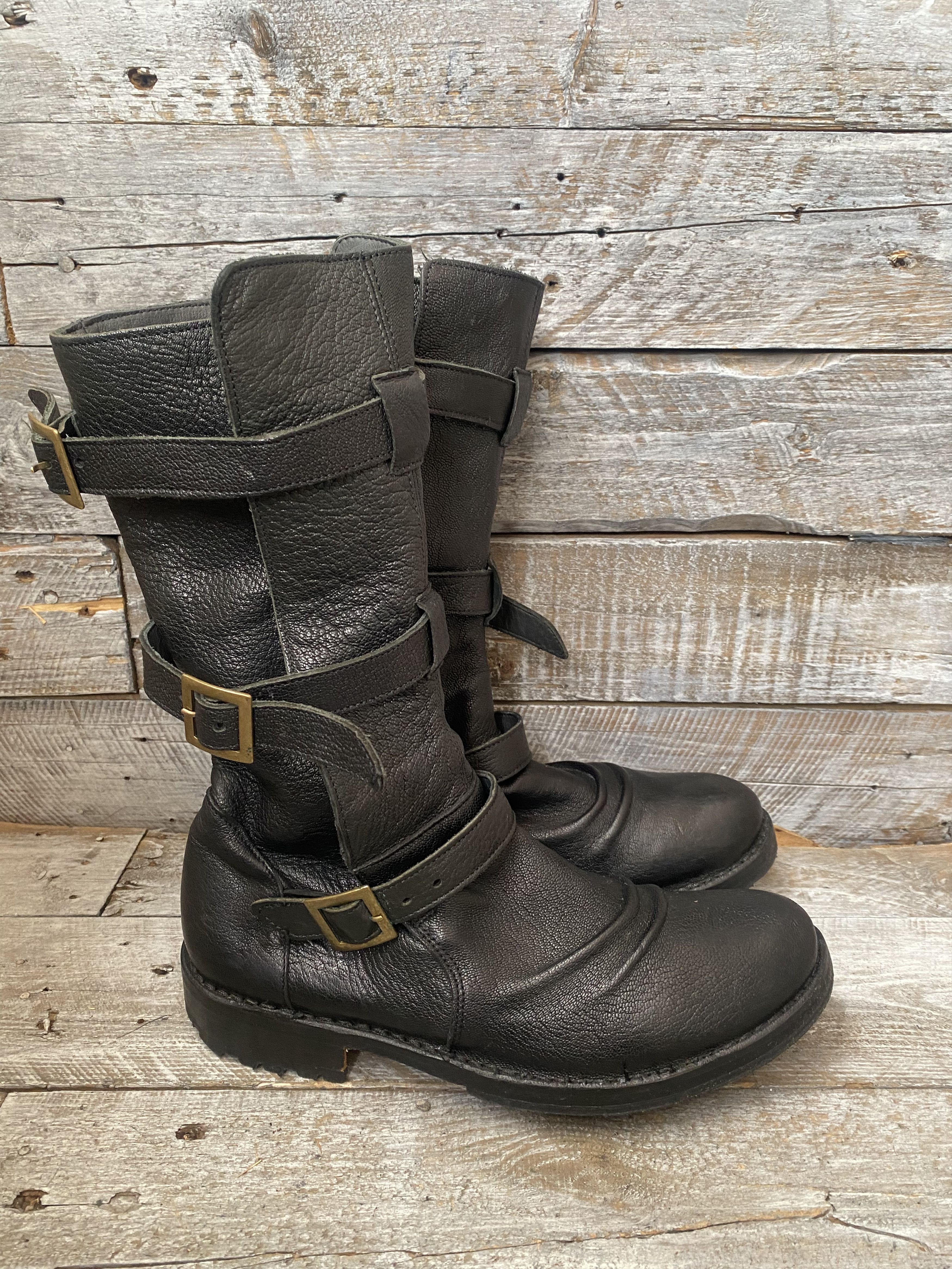 Fiorentini + Baker Fiorentini + baker distressed moto distressed boots sz39 Size US 8.5 / IT 38.5 - 7 Thumbnail