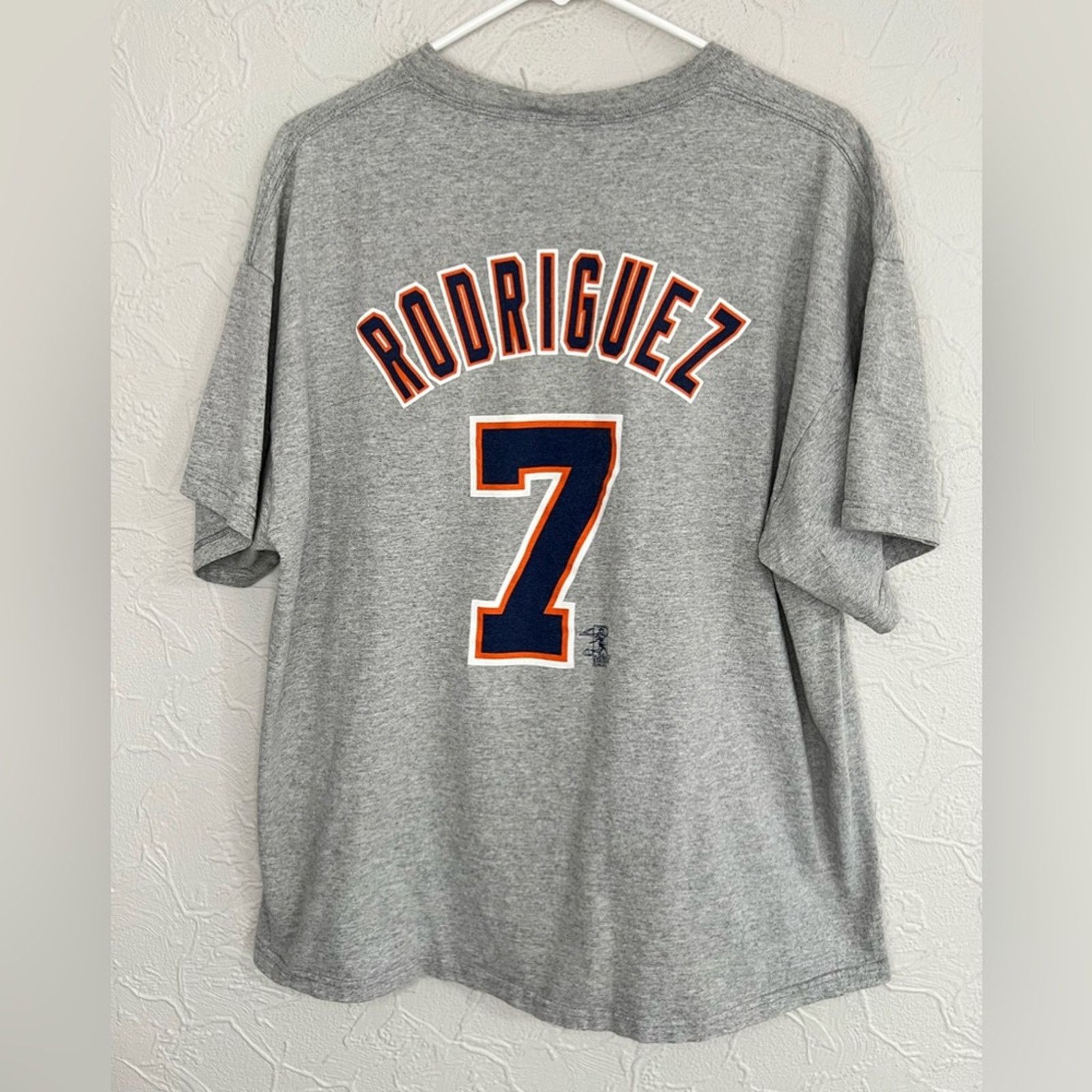 Majestic Vintage Detroit Tigers Pudge Ivan Rodriguez Shirt Grey XL Size US XL / EU 56 / 4 - 1 Thumbnail