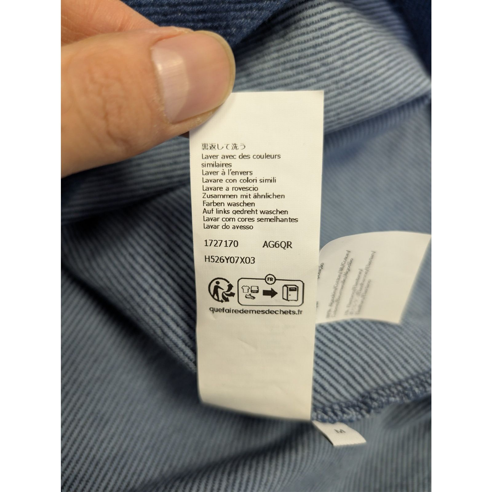 Loewe o1rshd1 Polo Sweatshirt in Azul Size US M / EU 48-50 / 2 - 20 Thumbnail