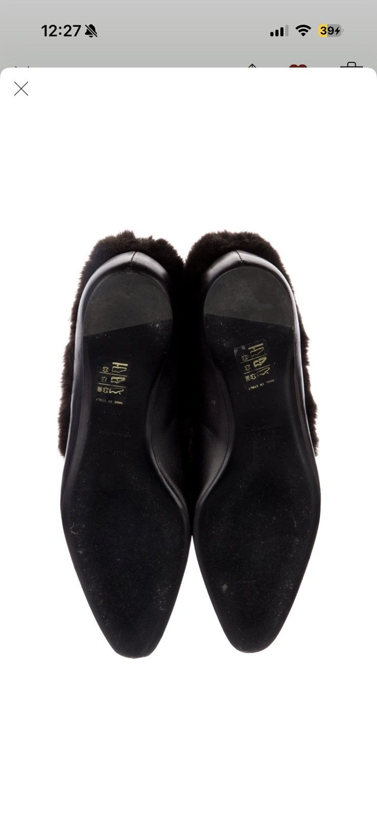 Toteme Toteme Shearling Flats Size US 5 / IT 35 - 5 Thumbnail