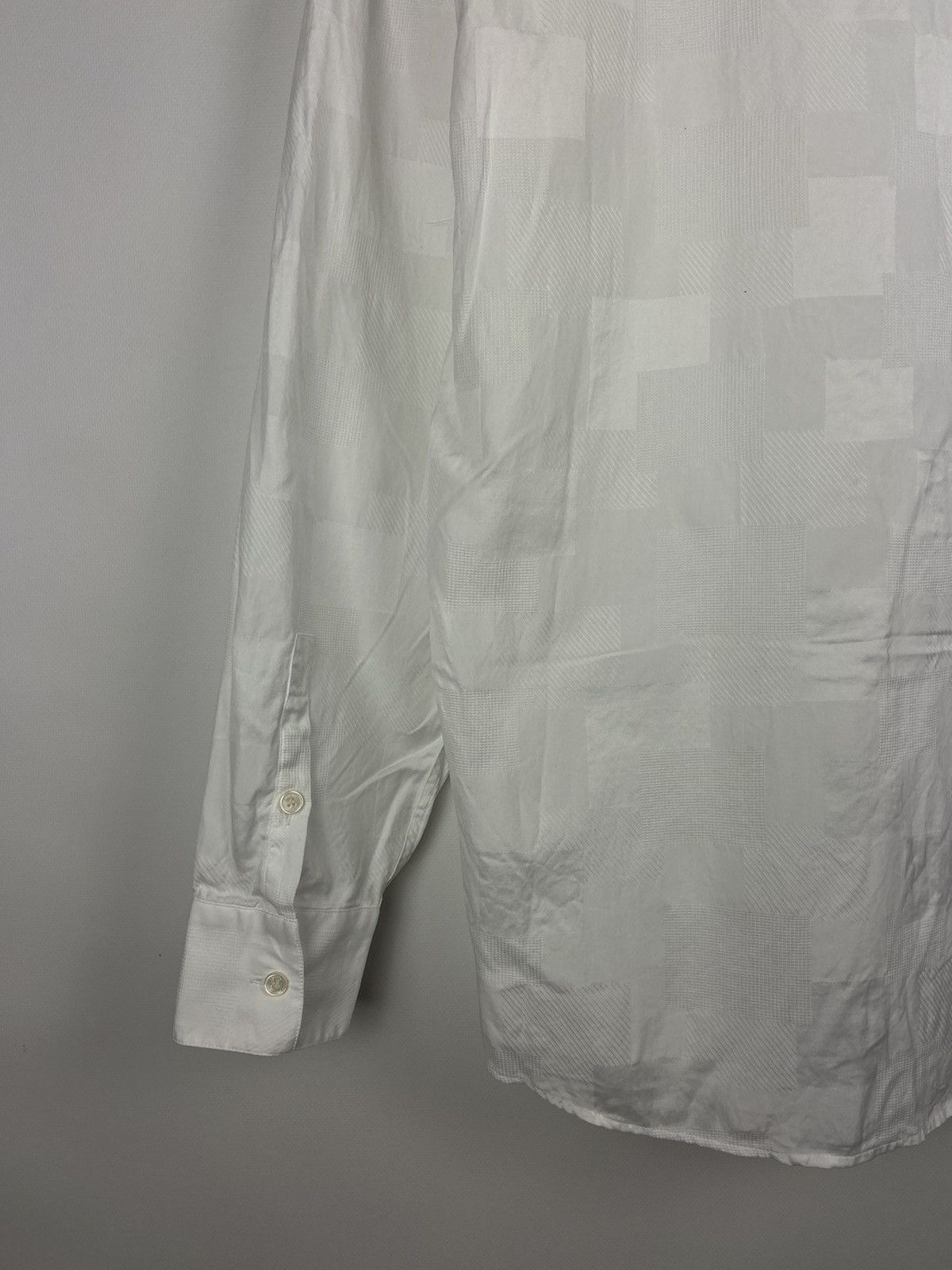 Versace Vintage Gianni Versace Luxury Geometric White Shirt Sz 48 Size US M / EU 48-50 / 2 - 15 Thumbnail