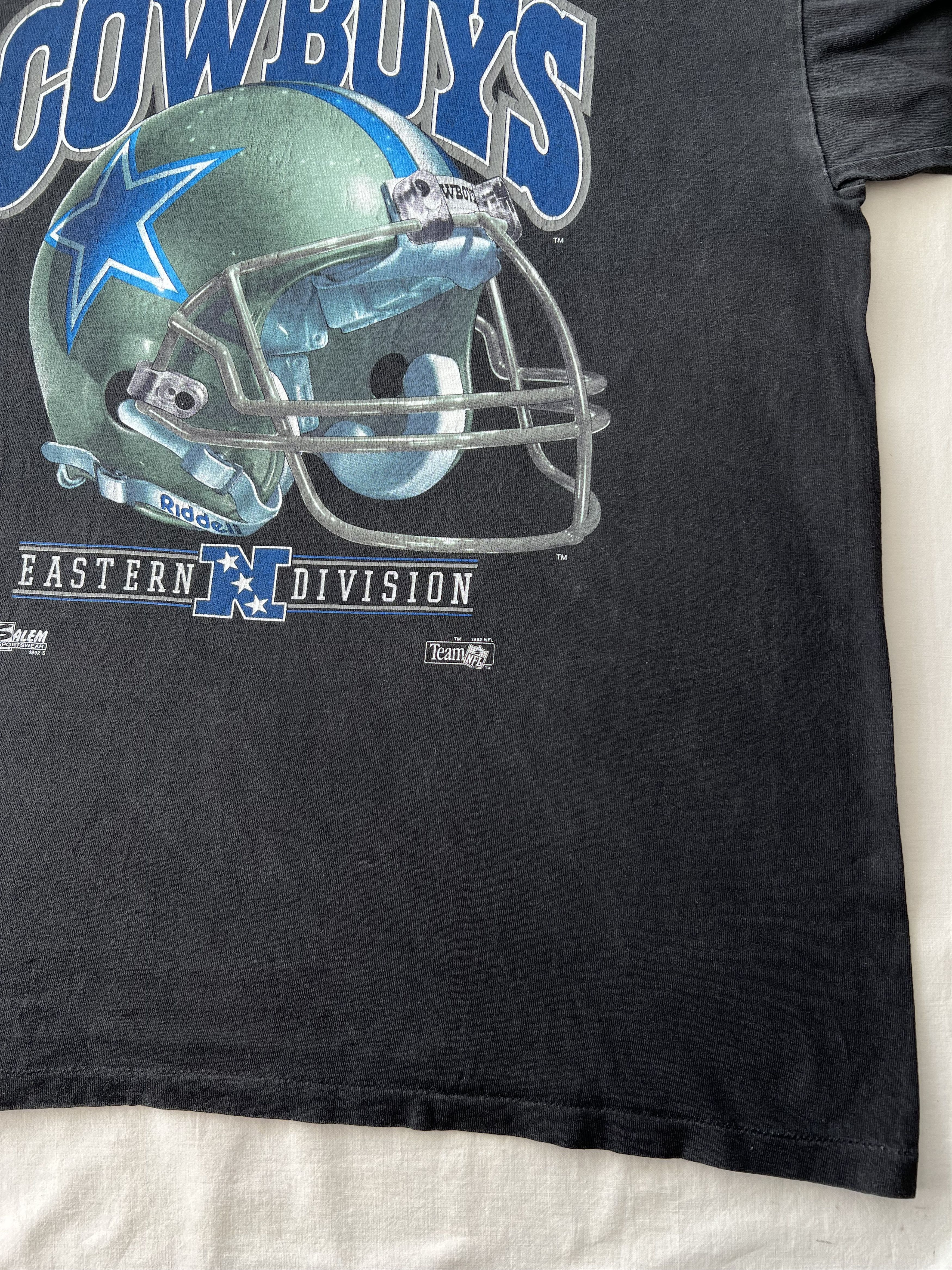 NFL Vintage 1992 Dallas Cowboys NFL Salem Black T-shirt Size US XL / EU 56 / 4 - 9 Thumbnail