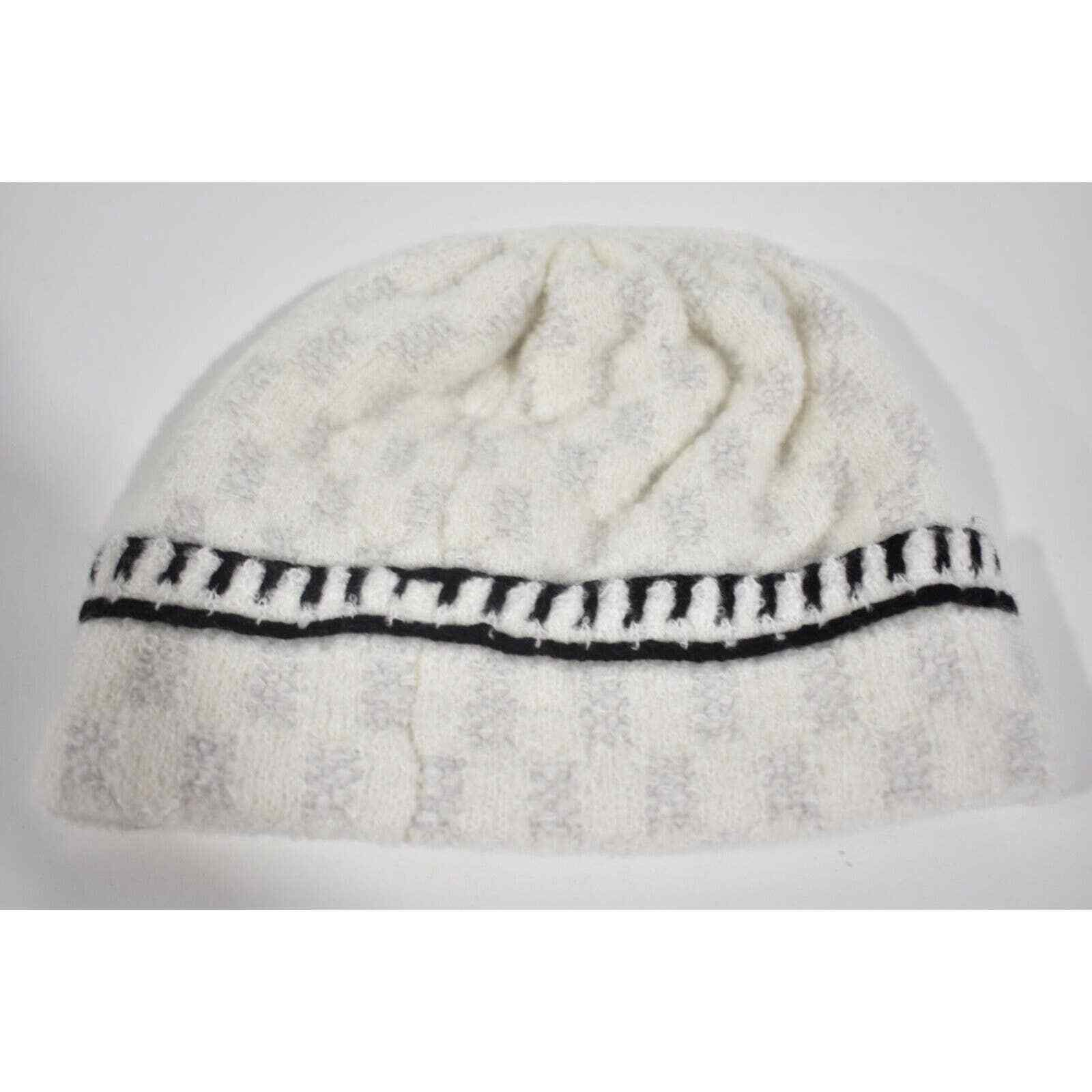 Chanel Chanel Cashmere Wool Silk CC Logo Beanie Winter Hat Cloche Size ONE SIZE - 9 Thumbnail