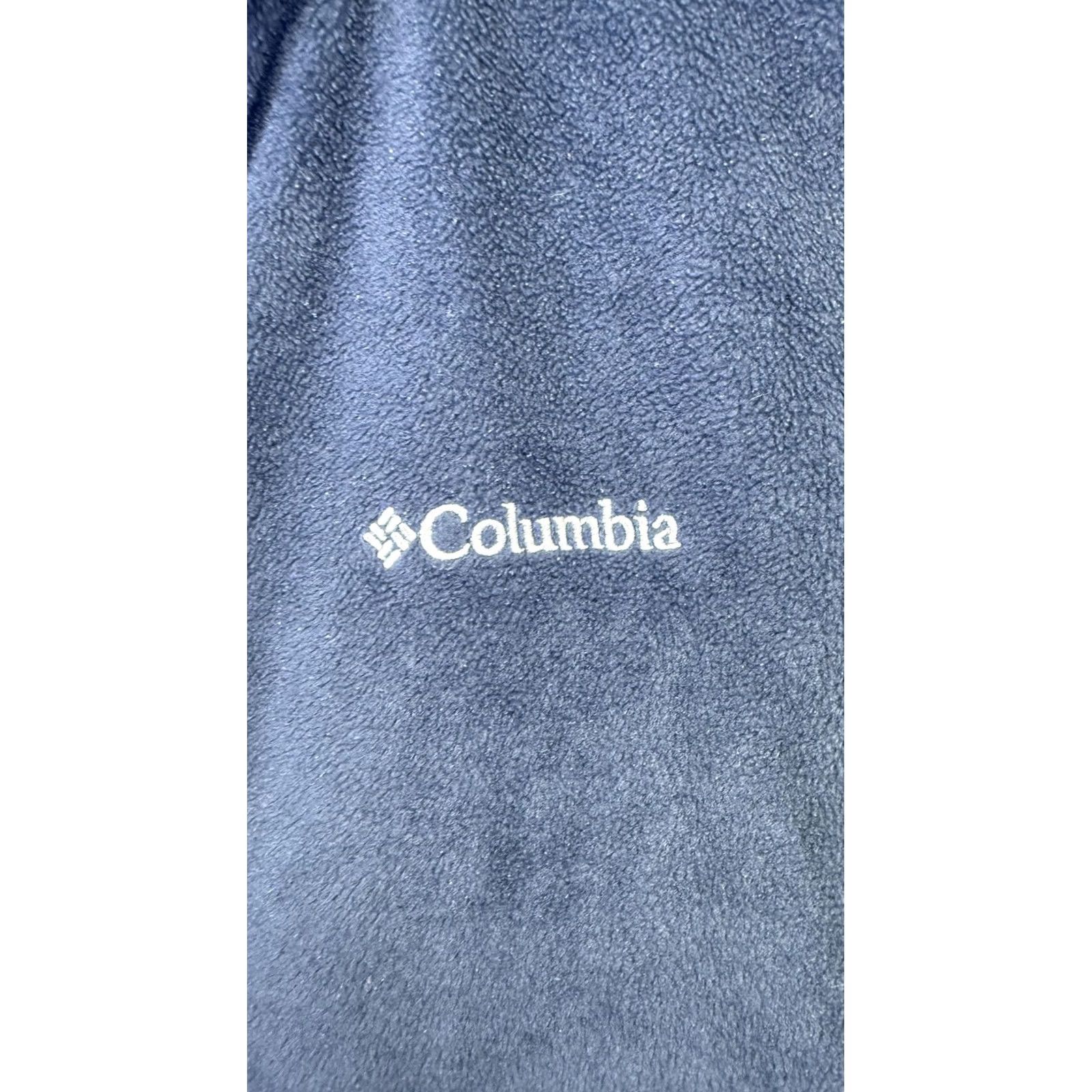 Vintage Columbia Vest Mens 3XL Blue Fleece Full Zip Pockets Outdoor Hiking Casual Warm Size US XXL / EU 58 / 5 - 2 Thumbnail