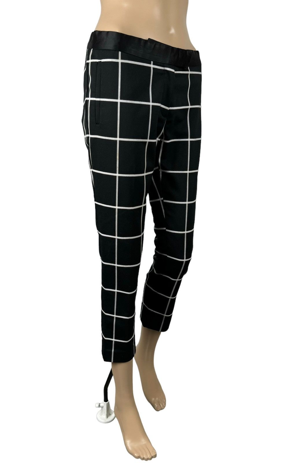 Joseph Joseph Cropped Slim Pants Checkered Wool-Polyester size 36 Size 26" / US 2 / IT 38 - 3 Thumbnail