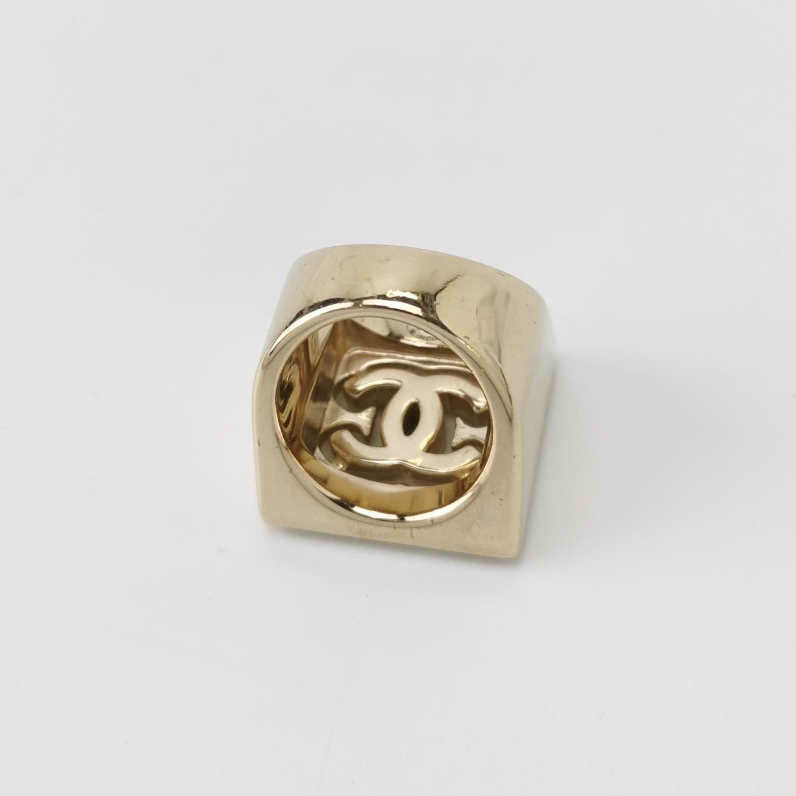Chanel Chanel (22S) Crystal Letter Double C Square Ring Size 12 -z Size ONE SIZE - 6 Thumbnail