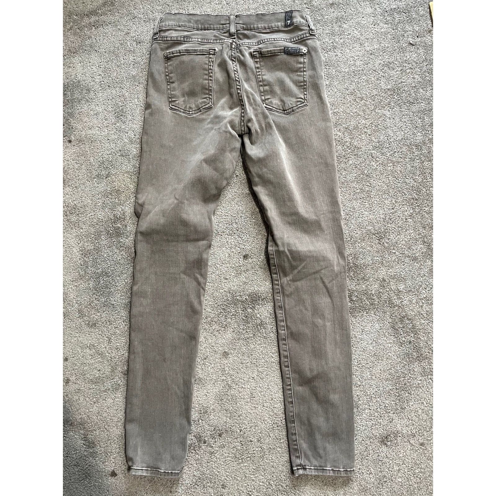 7 For All Mankind 7 For All Mankind Jeans Womens 30 Gray Ankle Skinny Stretch Denim Regular Size 30" / US 8 / IT 44 - 3 Thumbnail