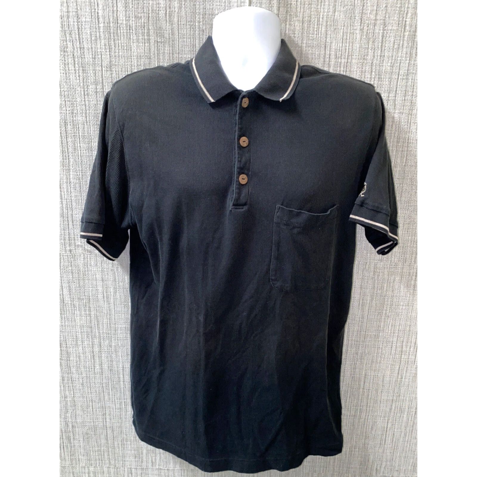 Bogner VINTAGE Bogner Polo Shirt Cotton Short Sleeve Golf Mens 44 Black Cat Bigcat 90s Boys? Size US XXL / EU 58 / 5 - 2 Thumbnail