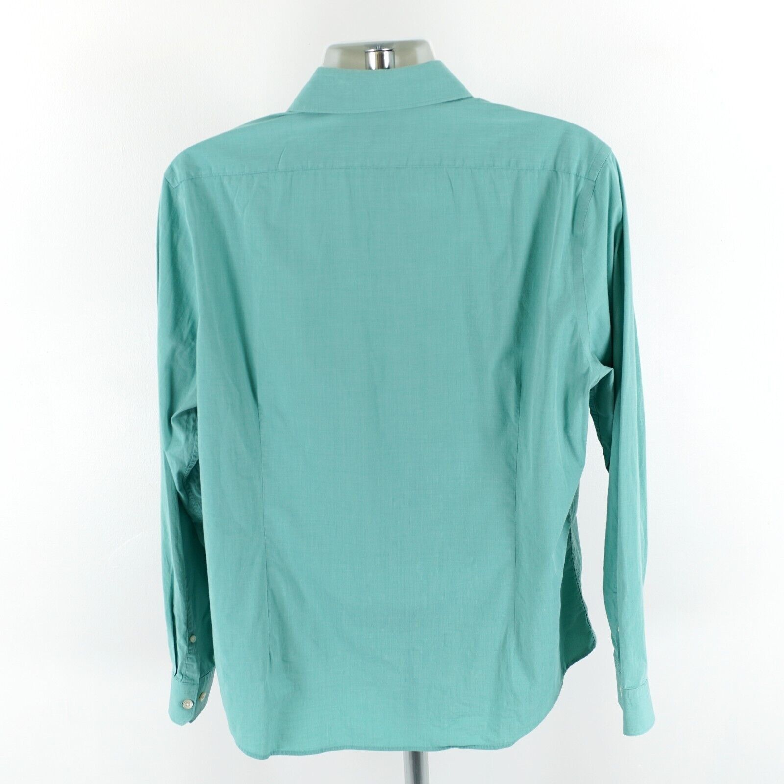 Express Express 1MX Fitted XL 17-17.5 Blue/Green Collared Dress Shir Size US XL / EU 56 / 4 - 7 Thumbnail