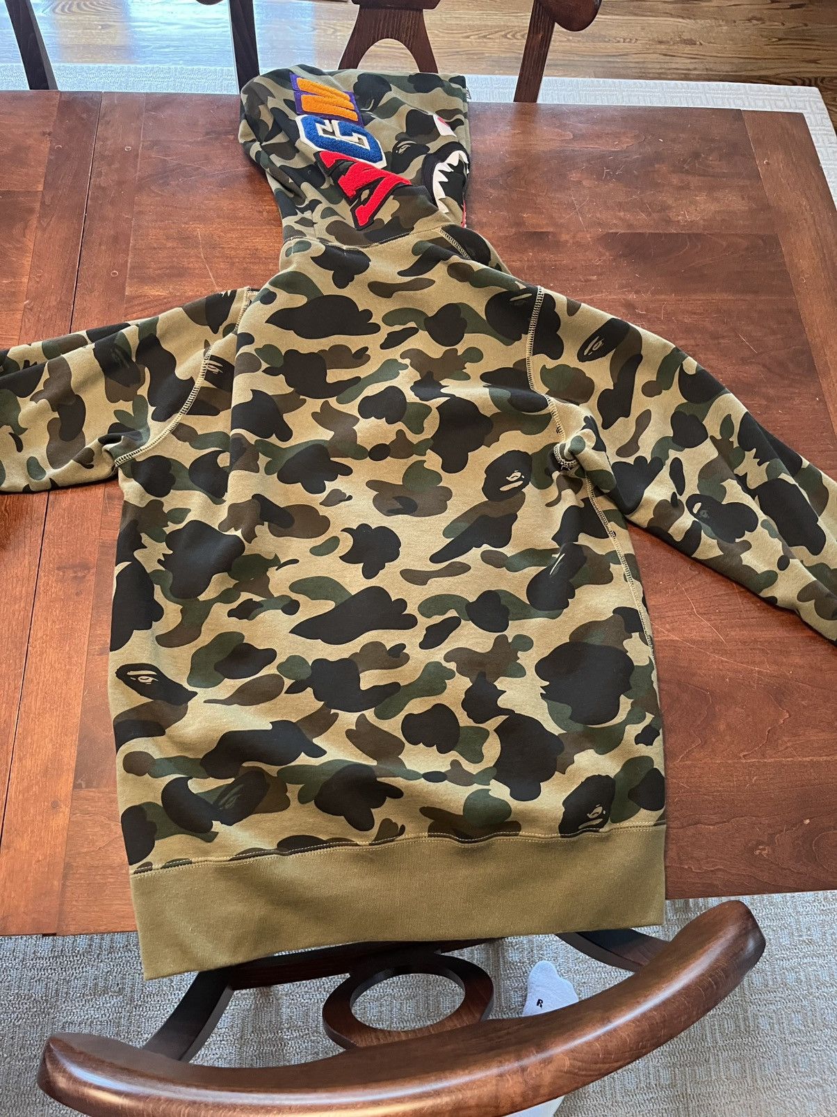 Bape Bape Green Camp Full Zip Size US XL / EU 56 / 4 - 2 Thumbnail