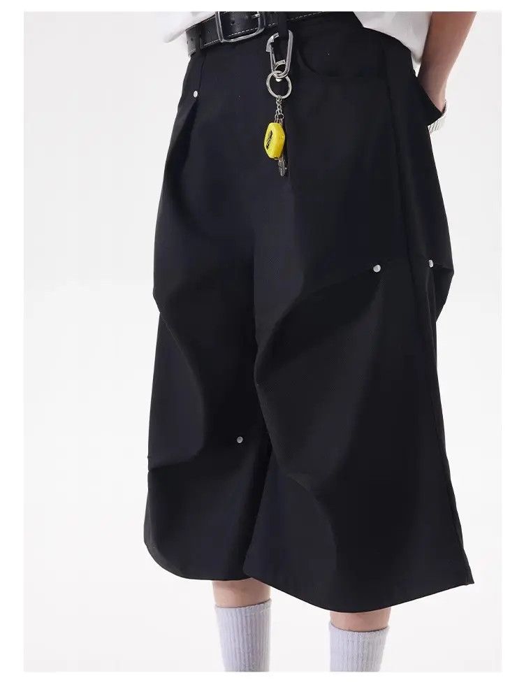 Japanese Brand × Vintage Retro wide leg pleated casual shorts Size US 30 / EU 46 - 4 Thumbnail