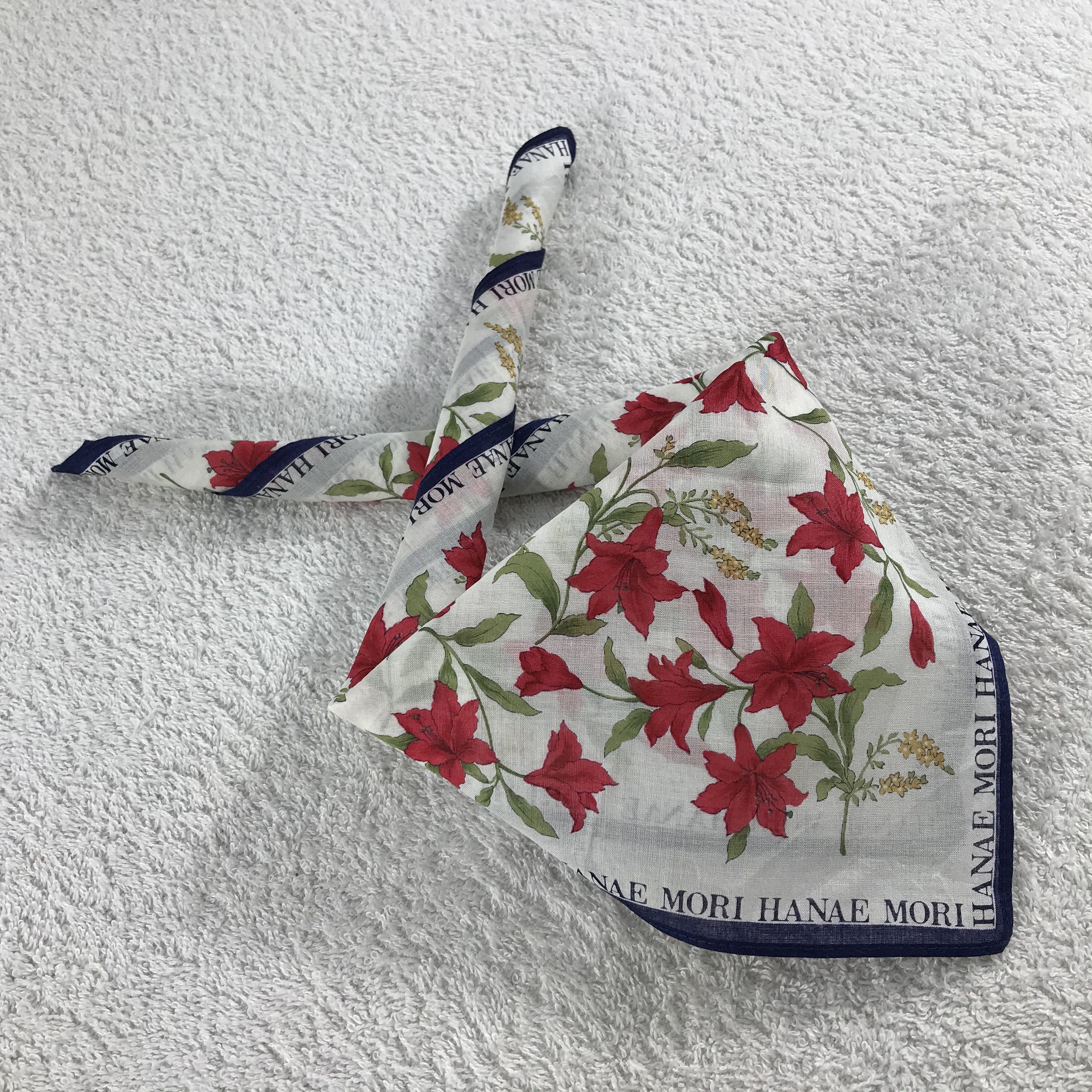 Hanae Mori × Vintage Hanae MoriBandana / Handkerchief / Neckerchief - S337 Size ONE SIZE - 4 Thumbnail