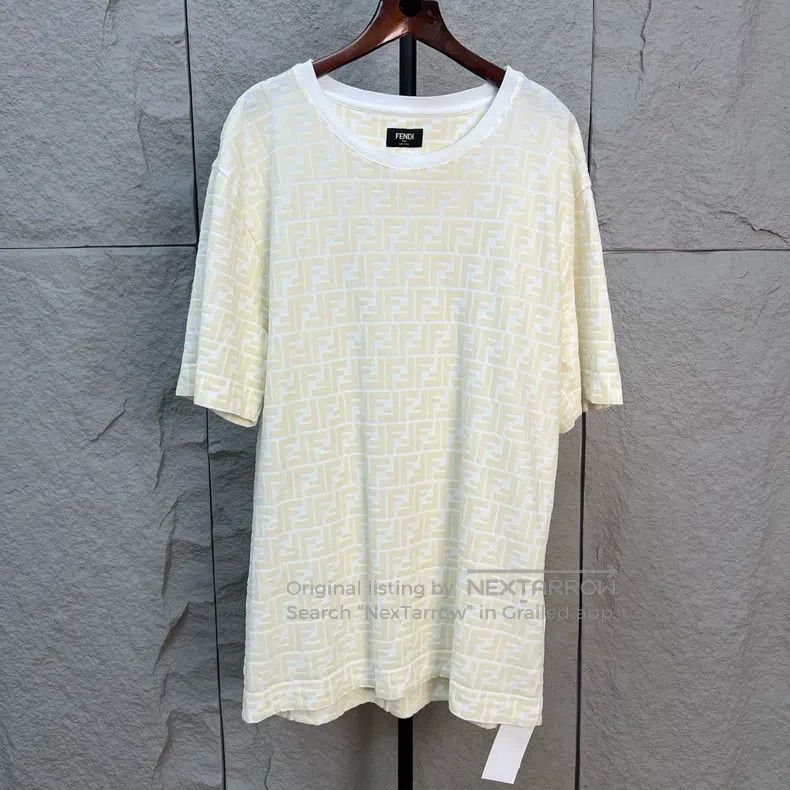 Fendi Fendi Double F Monogrammed Velvet Logo Short Sleeve Size US M / EU 48-50 / 2 - 1 Thumbnail