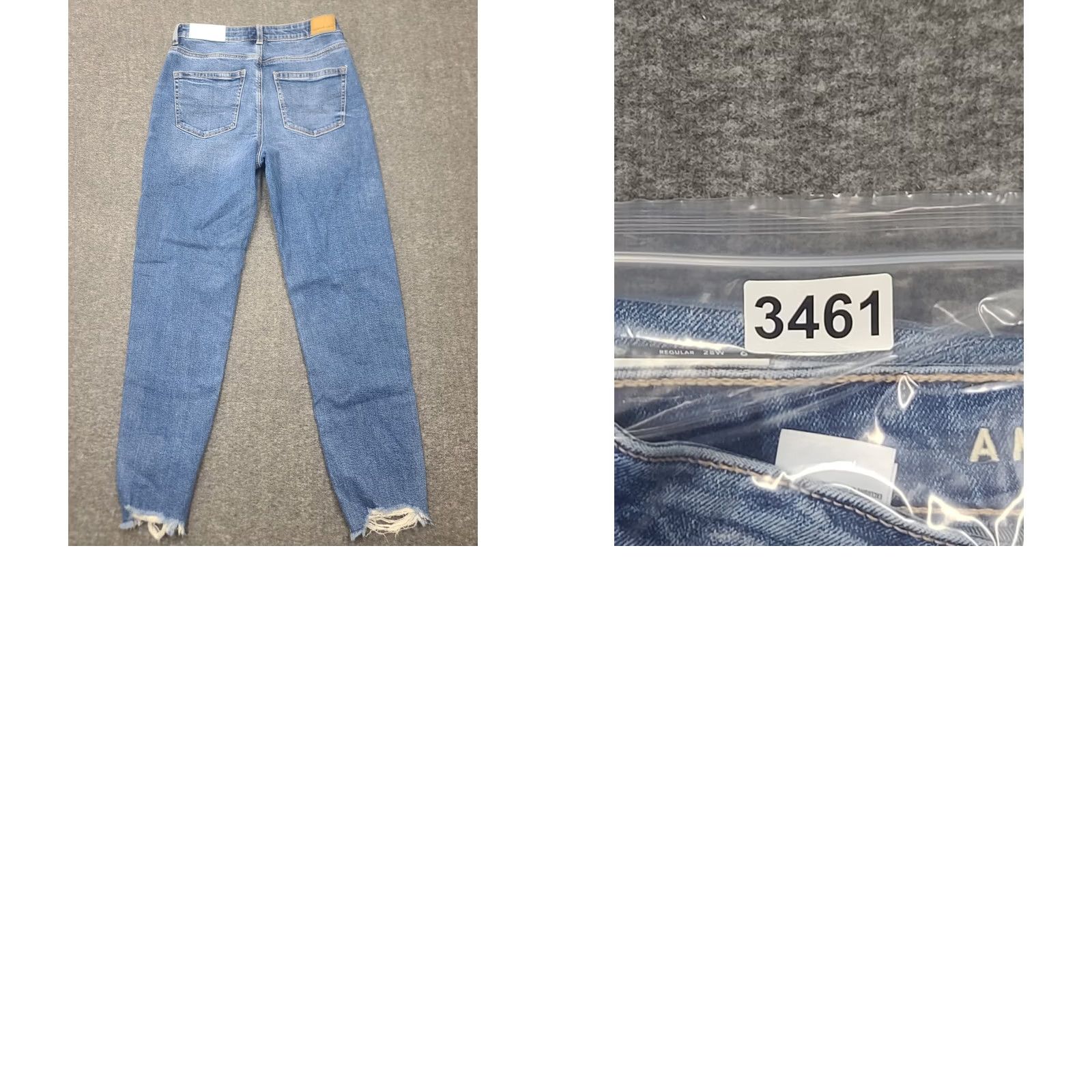 American Eagle Outfitters VINTAGE American Eagle Strigid Mom Jeans 6 28W High Rise Destructed NWT Bright Star Blue Women Jeans Weekend Retro 90s Boys Girls Mens Womens Size 28" / US 6 / IT 42 - 10 Thumbnail