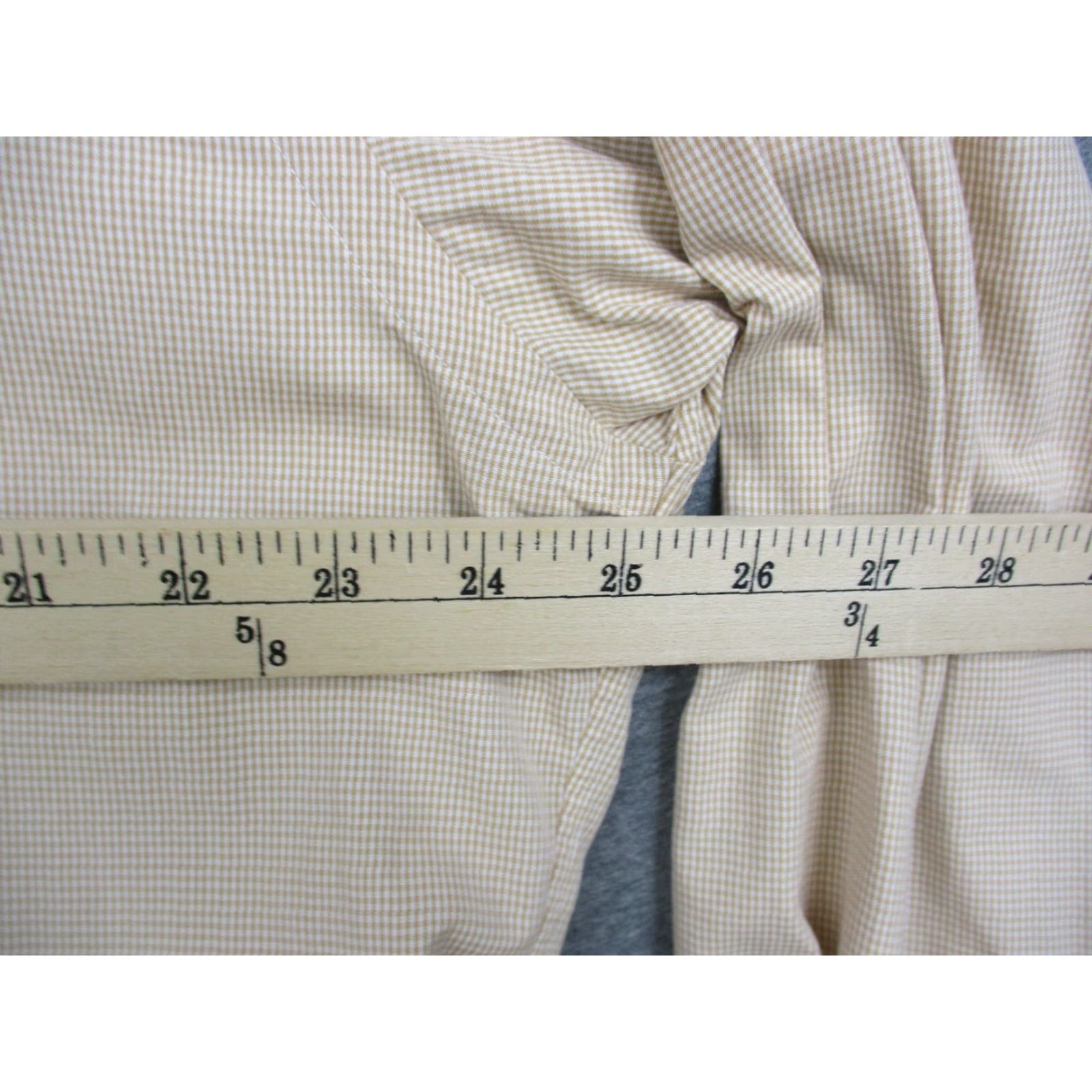Polo Ralph Lauren VINTAGE Polo Ralph Lauren Blake Shirt Men Beige Plaid Gingham Brown Pony XL Size US XL / EU 56 / 4 - 7 Thumbnail