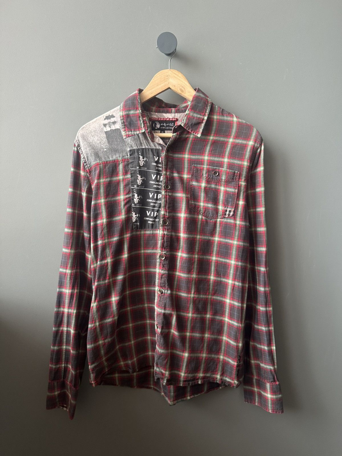 Pepe Jeans Pepe Jeans London Andy Warhol Queen Patchwork Check Shirt Size US M / EU 48-50 / 2 - 1 Thumbnail