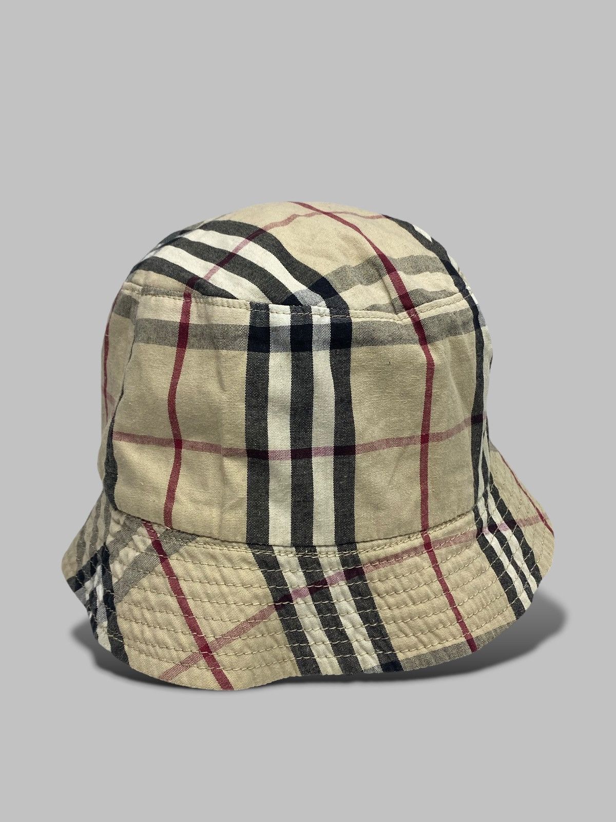 Burberry Vintage Burberry Nova Check Bucket Hat Size ONE SIZE - 2 Thumbnail