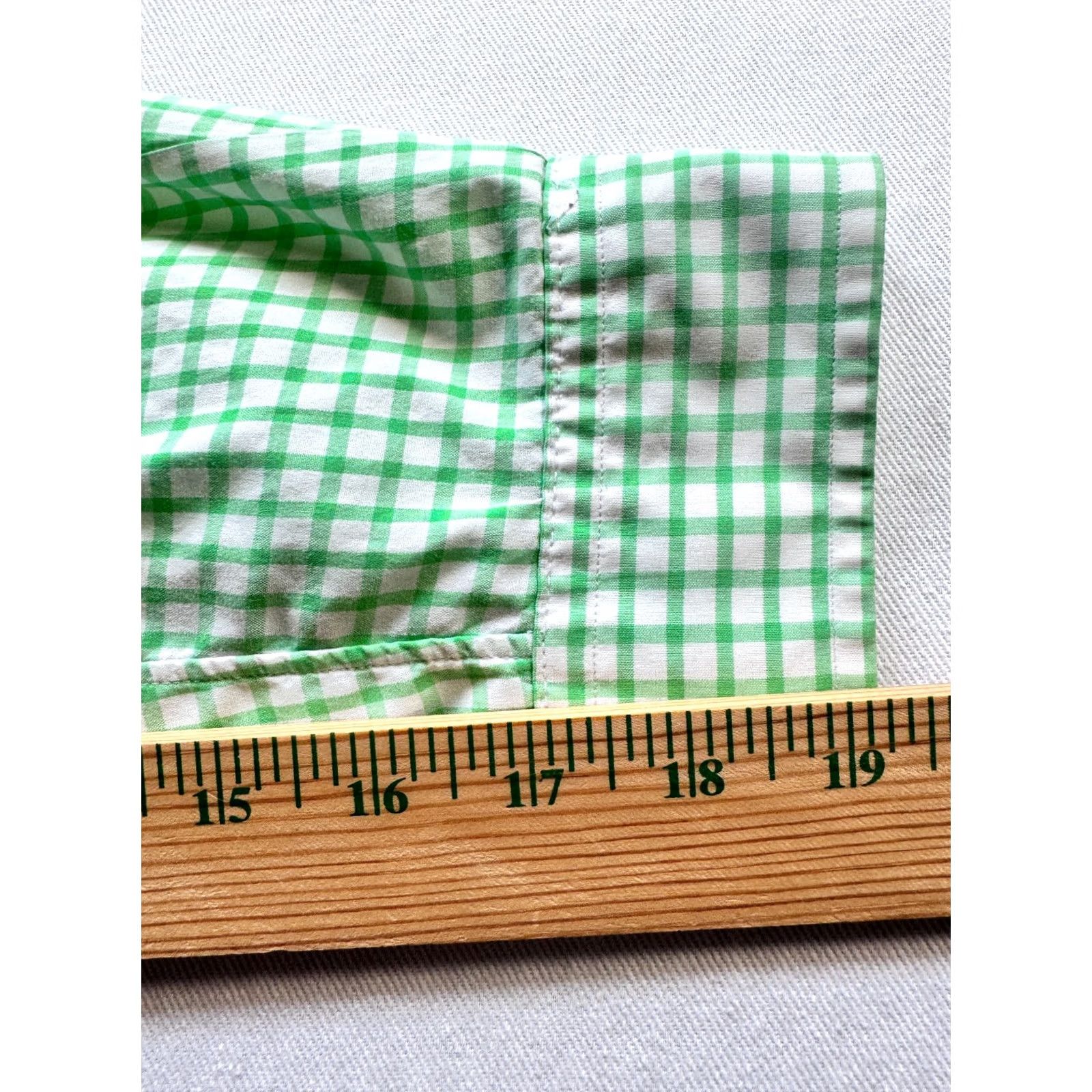 Ralph Lauren Ralph Lauren Long Sleeve Button Up Mens Large Green Check Shirt Cotton 2124 Size US L / EU 52-54 / 3 - 6 Thumbnail