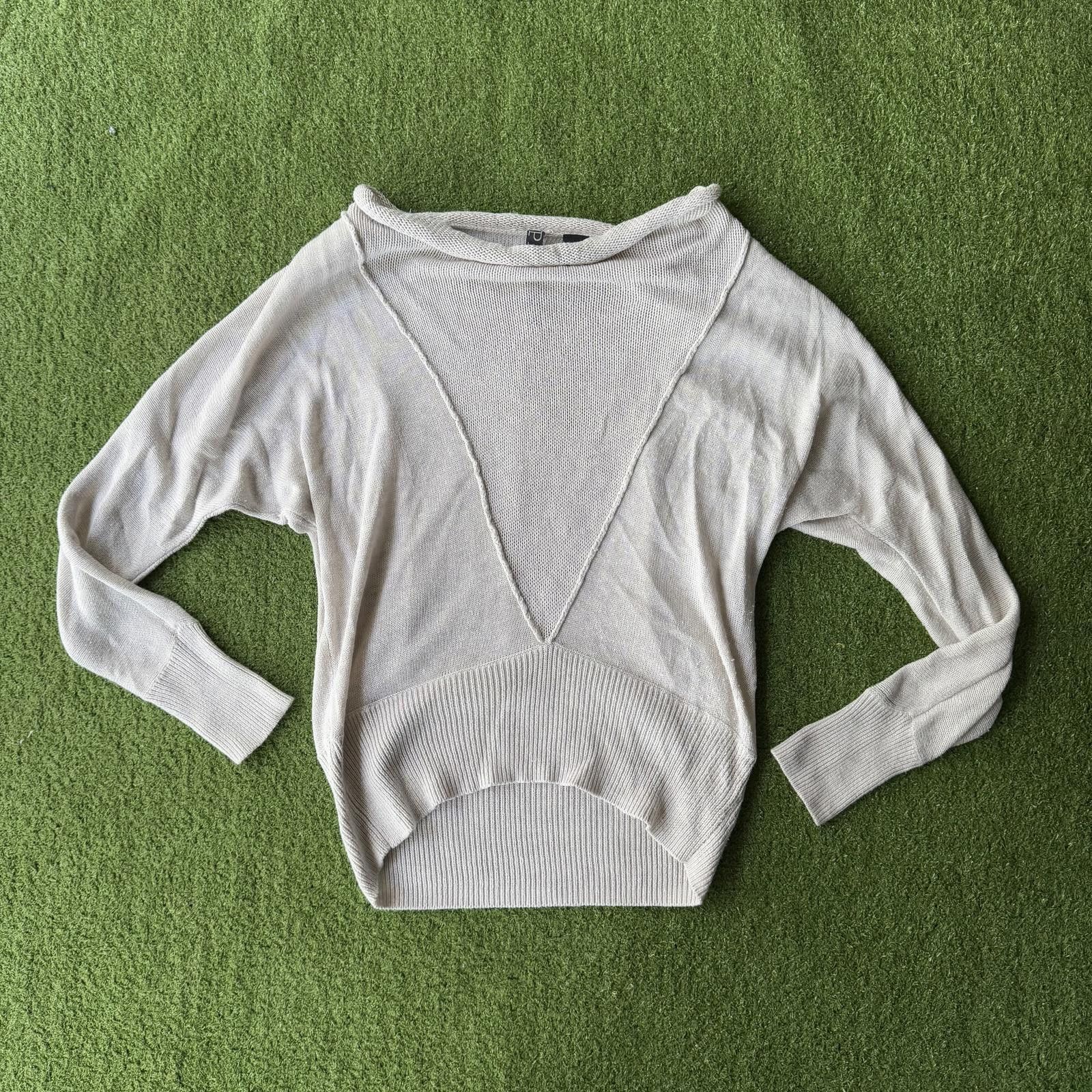 Designer Cozy PAYTON Knit Sweater in Cream Size ONE SIZE - 1 Thumbnail