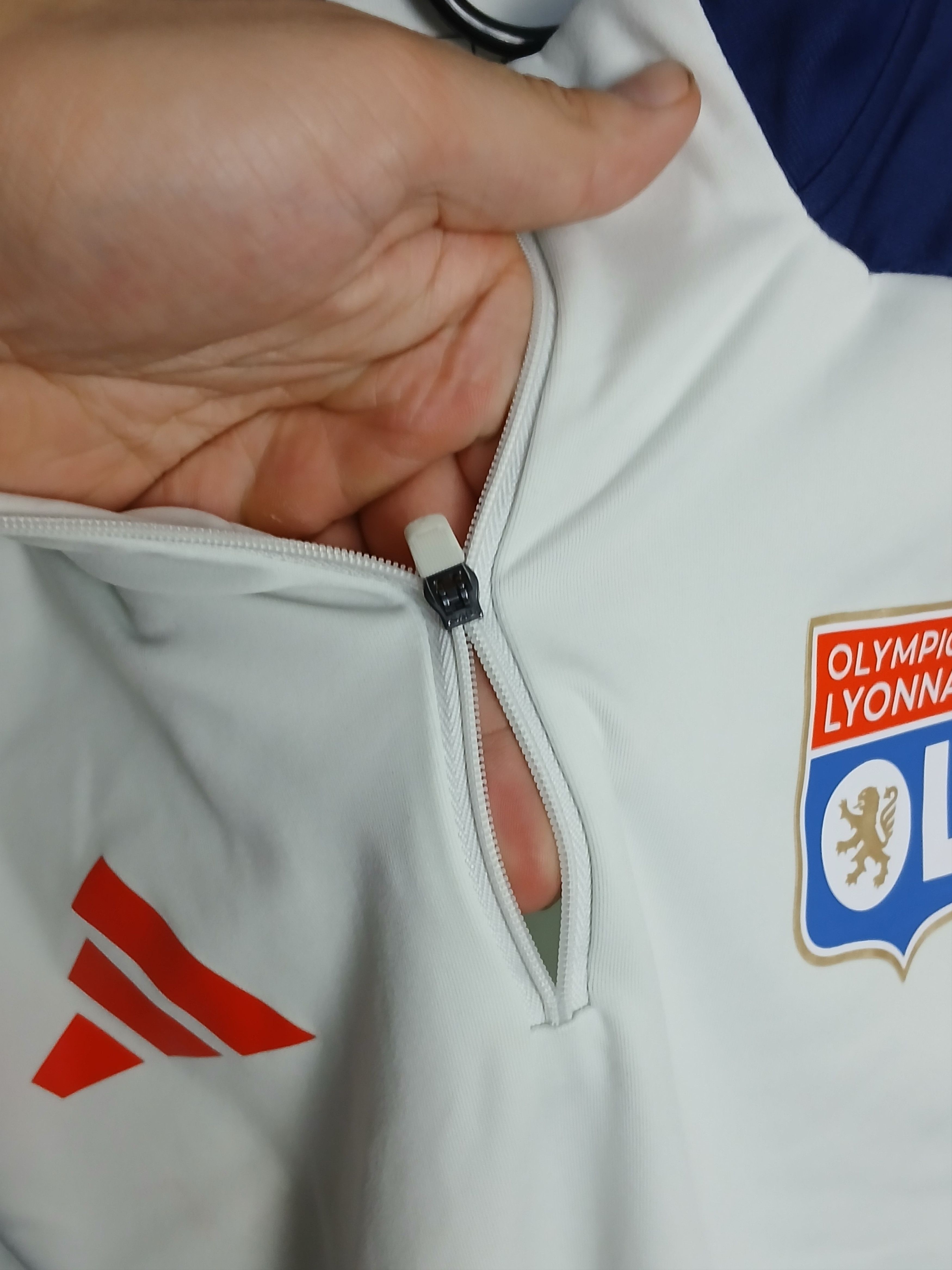 Adidas Olympique Lyonnais Lyon Football Long Sleeve T-Shirt Size US S / EU 44-46 / 1 - 8 Thumbnail